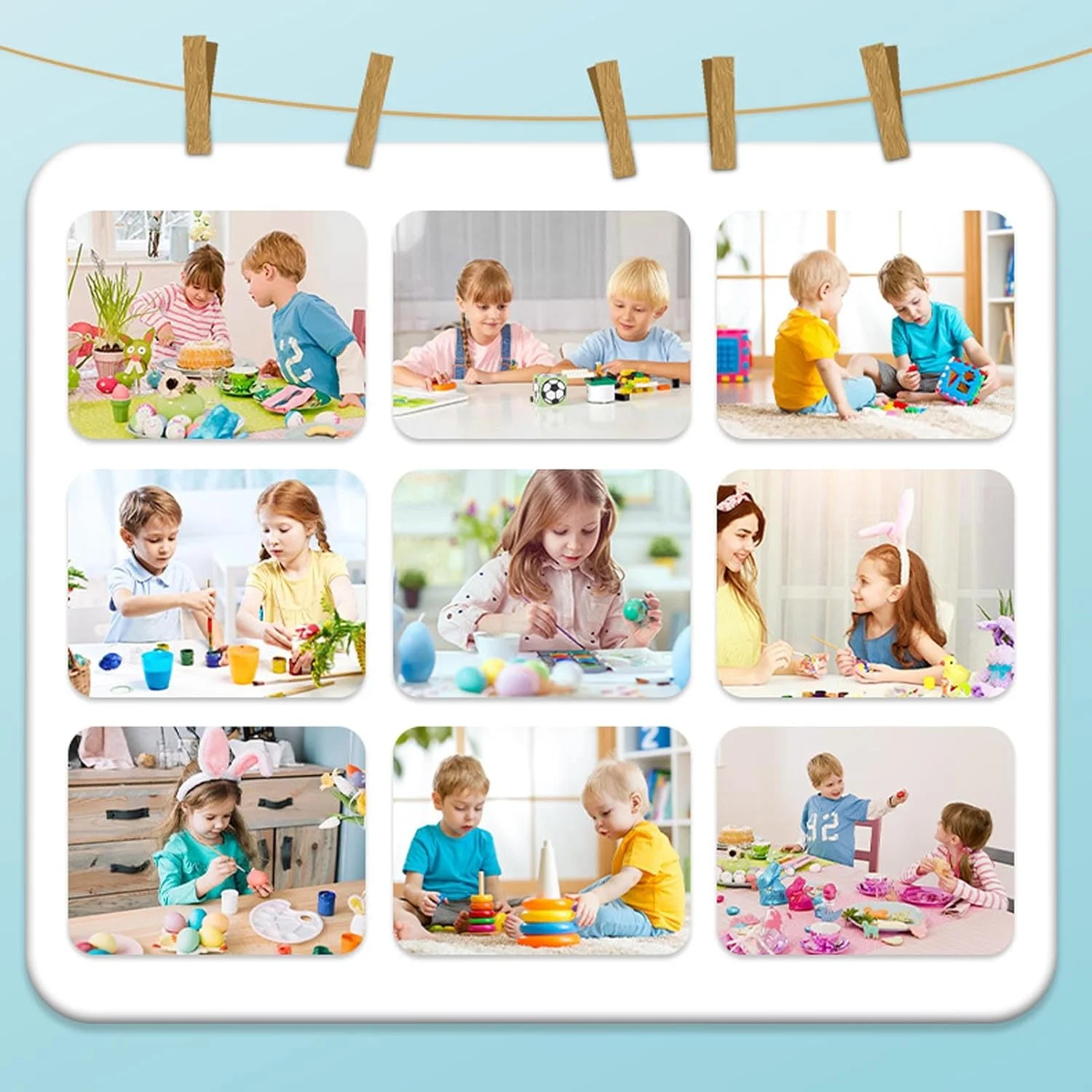 دوربین فوری چاپ HD Cryfokt با لنز دوگانه و استیکرهای سرگرم کننده، باتری قابل شارژ برای عکاسی کودکان، درگاه کارت حافظه، دوربین قابل حمل برای تعامل خانوادگی