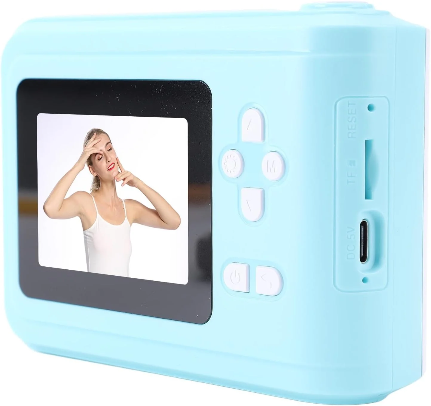 دوربین چاپ فوری Cryfokt، دوربین کارتونی چاپ فوری 1080P 48MP با قابلیت ضبط 90 دقیقه برای فعالیت های خارج از منزل (آبی)