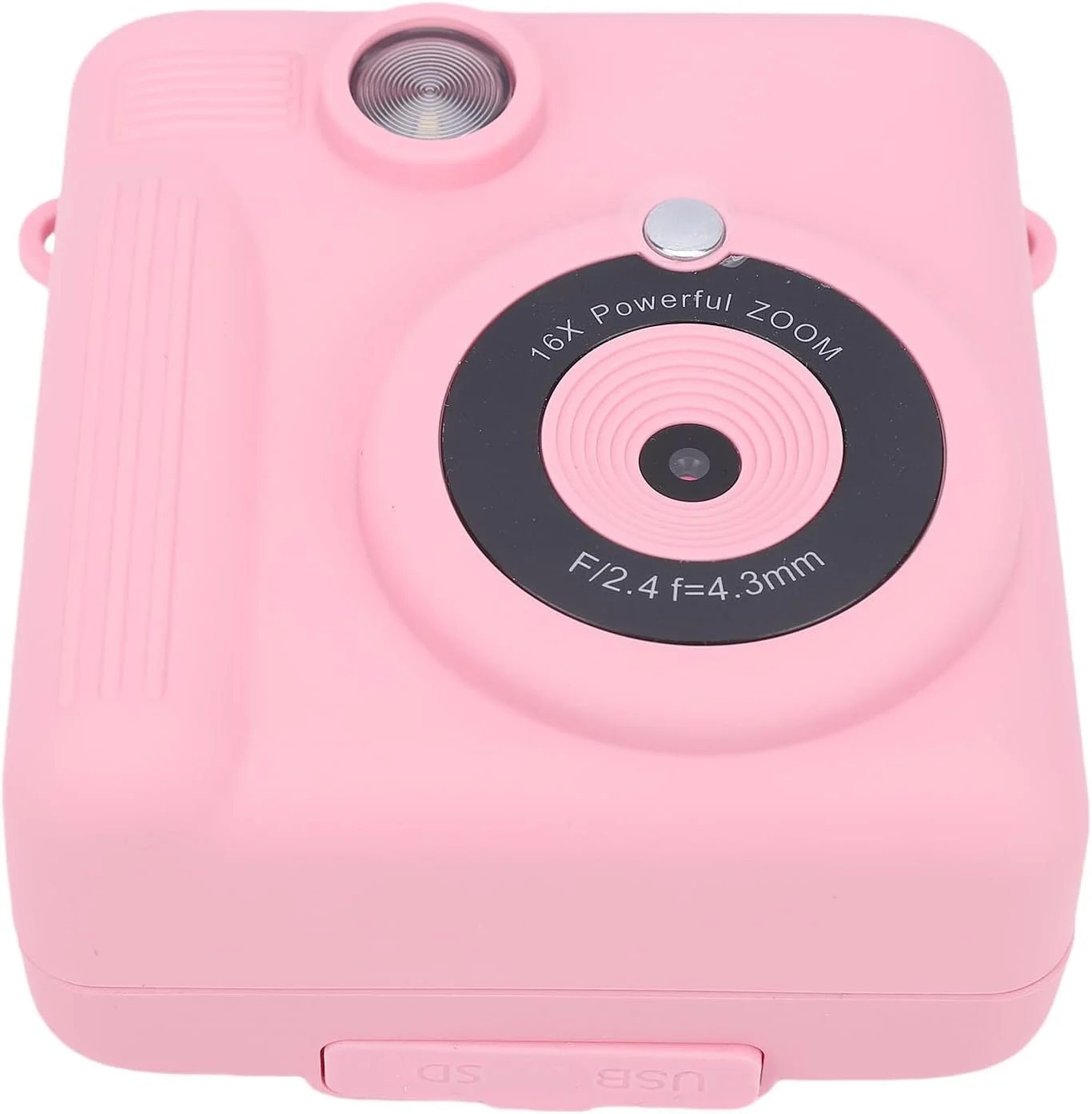 دوربین فوری چاپ HD Cryfokt با لنز دوگانه و استیکرهای سرگرم کننده، باتری قابل شارژ برای عکاسی کودکان، درگاه کارت حافظه، دوربین قابل حمل برای تعامل خانوادگی