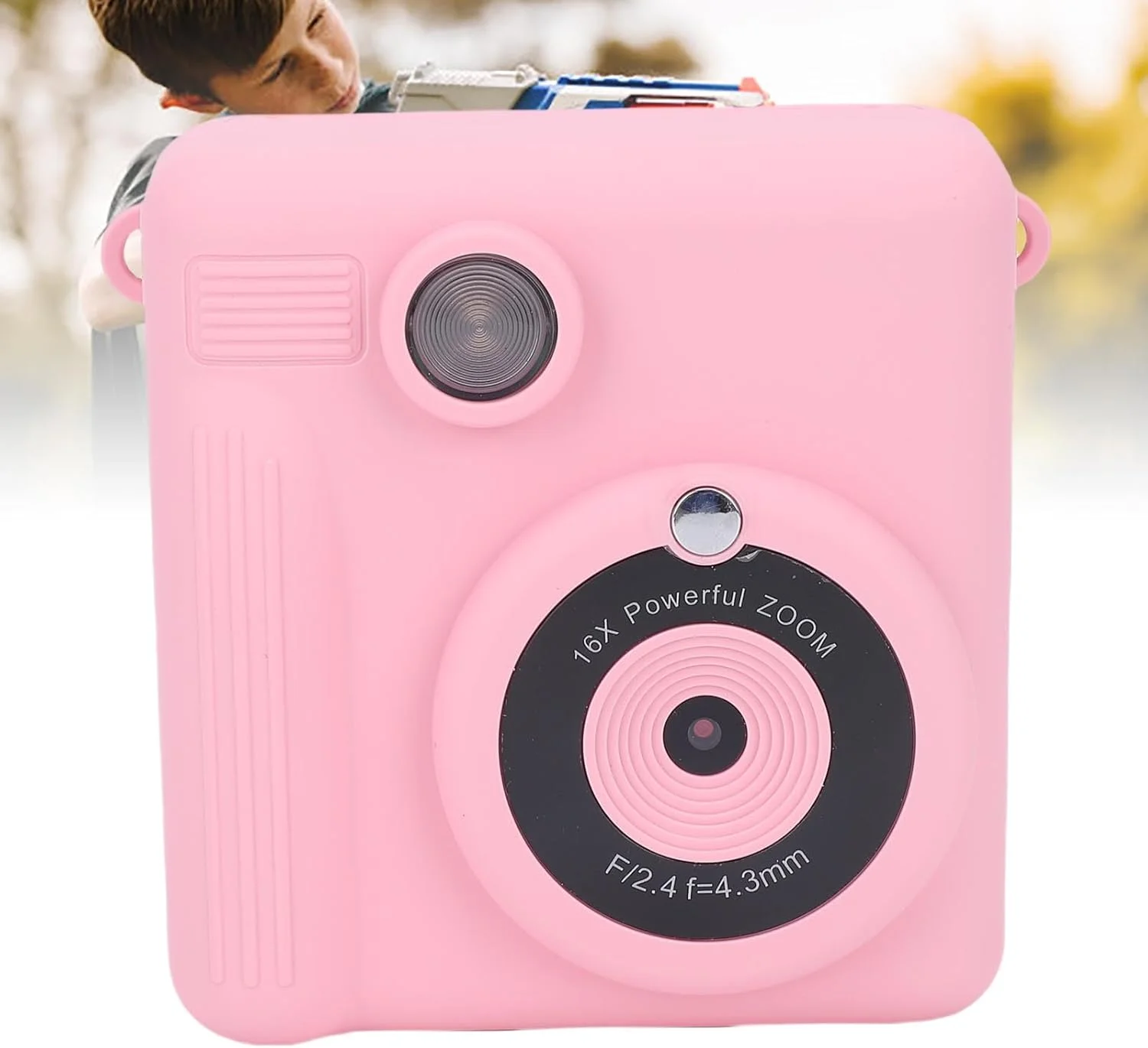 دوربین چاپ فوری کودکانه Cryfokt با استیکرهای خنده دار، دوربین 1080P HD ساخته شده از شیشه اپتیکال، عمر باتری طولانی، برای بازی های فضای باز، جنس ABS