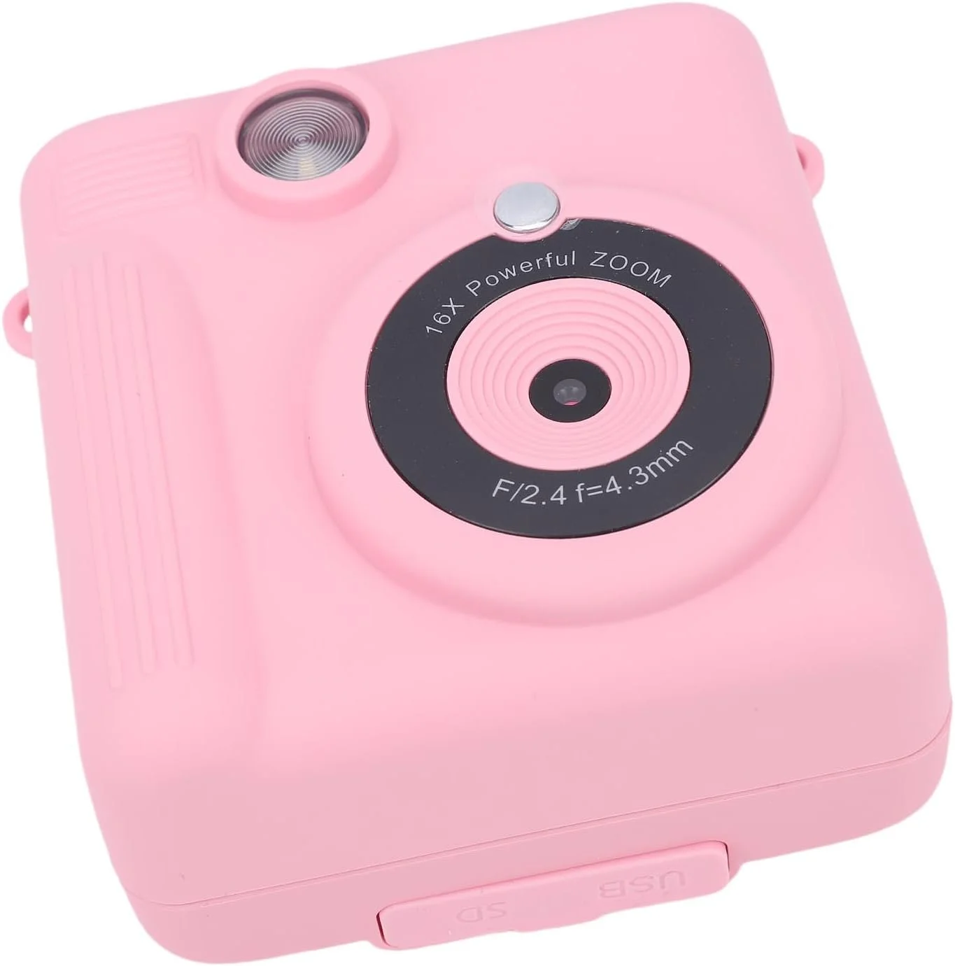 دوربین فوری چاپ HD Cryfokt با لنز دوگانه و استیکرهای سرگرم کننده، باتری قابل شارژ برای عکاسی کودکان، درگاه کارت حافظه، دوربین قابل حمل برای تعامل خانوادگی