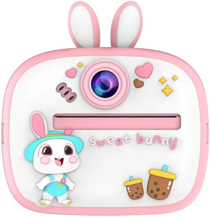 دوربین دیجیتال کودکانه با چاپ فوری | دوربین عکاسی و فیلمبرداری کوچک مدل AM300 | چاپگر حرارتی بدون جوهر برای پسران و دختران