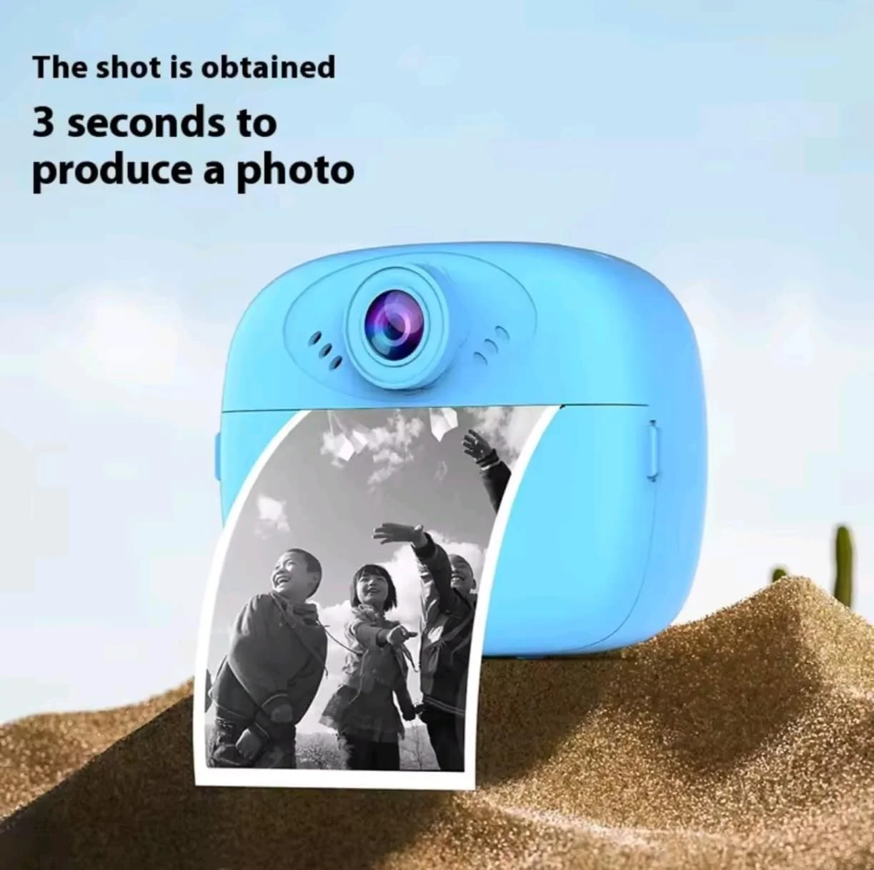 دوربین دیجیتال کودکان با چاپ فوری، صفحه نمایش 2.4 اینچی، رنگ های متنوع