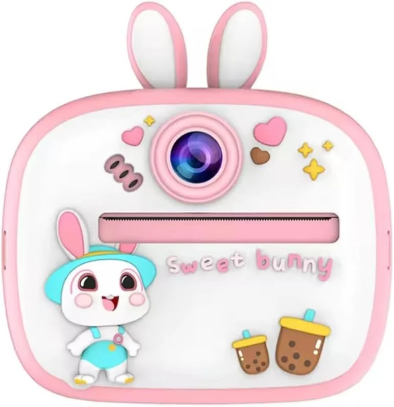 دوربین دیجیتال کودکانه، چاپ فوری، دوربین فیلمبرداری و عکاسی کوچک با چاپ حرارتی، اسباب بازی عکاسی بدون جوهر برای پسران و دختران