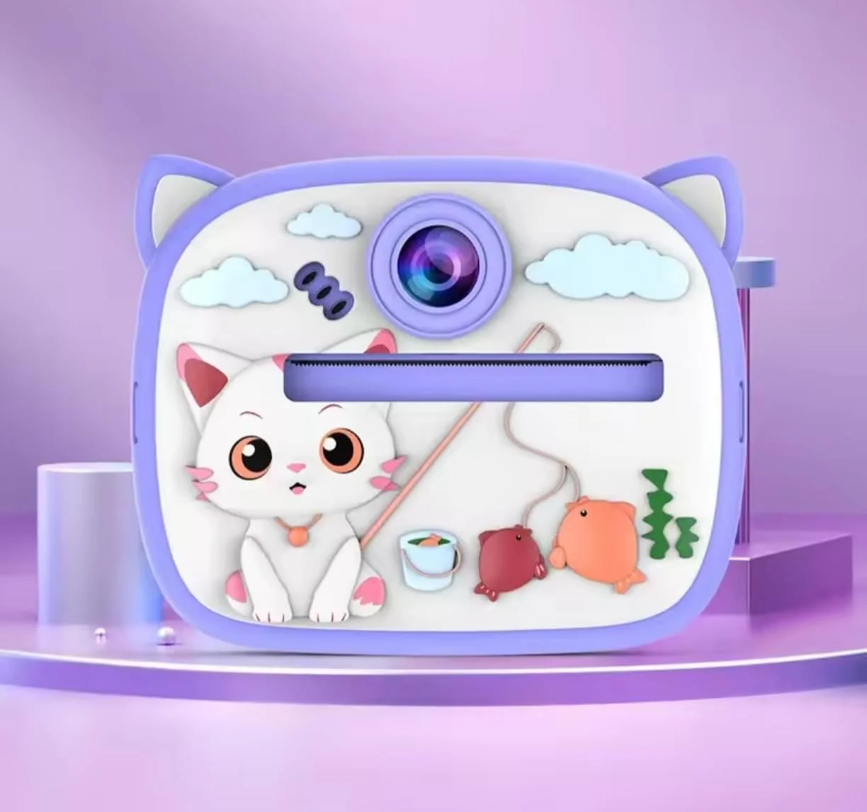 دوربین دیجیتال کودکانه، چاپ فوری، دوربین فیلمبرداری و عکاسی کوچک با چاپ حرارتی، اسباب بازی عکاسی بدون جوهر برای پسران و دختران