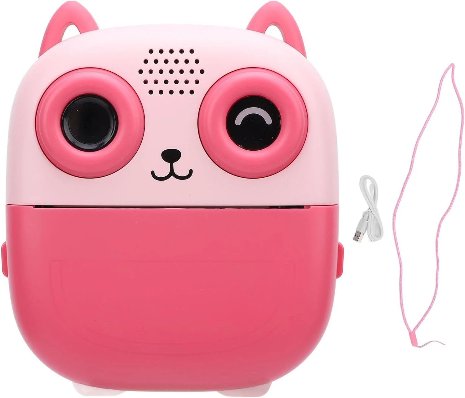 دوربین چاپ فوری کودکانه Ejoyous، دوربین دیجیتال حرارتی 48 مگاپیکسلی با قابلیت چاپ حرارتی، دوربین فیلمبرداری 1080P با صفحه نمایش 2.4 اینچی HD برای دختران و پسران (صورتی)