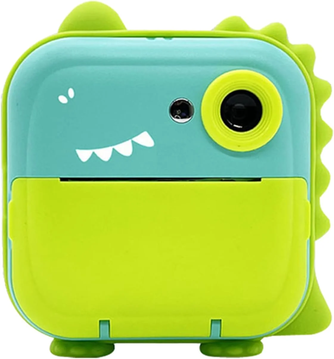 دوربین چاپ فوری کودکانه Fawoonu، دوربین دیجیتال 2400W با وضوح بالا و صفحه نمایش 2.4 اینچی، چاپگر حرارتی بدون جوهر کارتونی با لنز دوگانه برای دختران و پسران