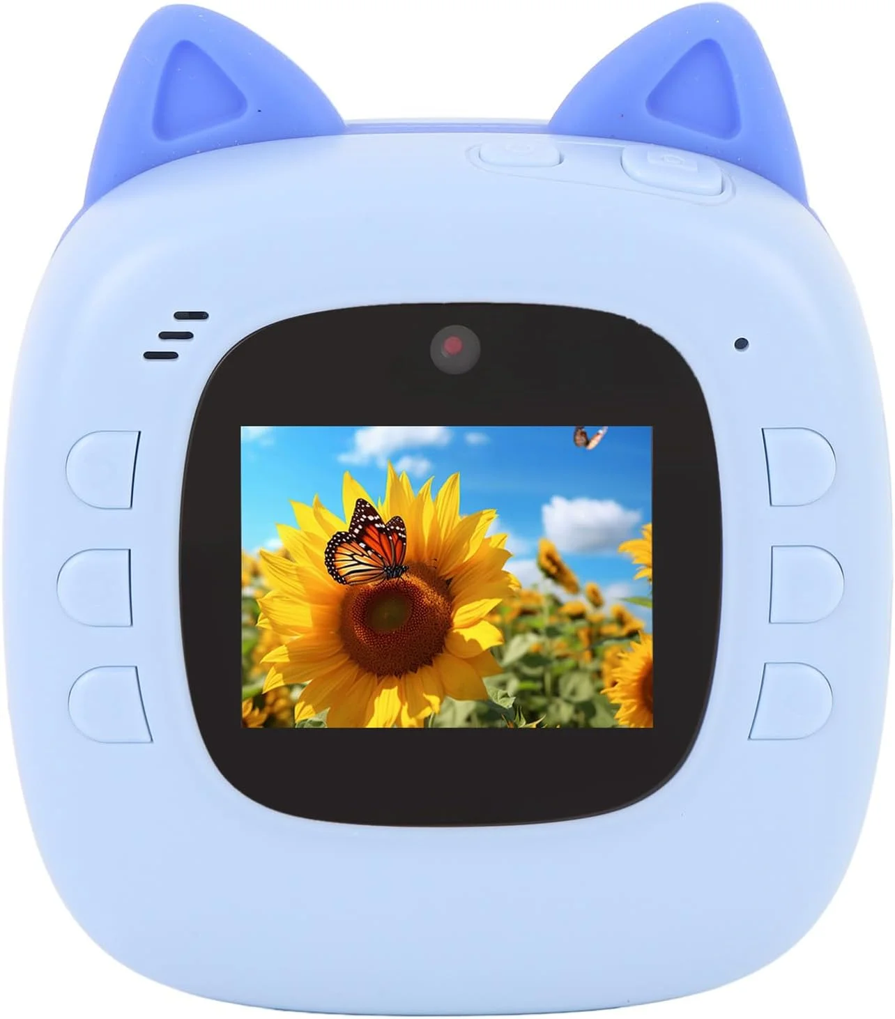 دوربین فوری Fabater، دوربین سلفی 20 مگاپیکسلی HD با لنز دوگانه و زوم 4 برابر برای مسافرت پسران و دختران، جمع و جور و زیبا (آبی)