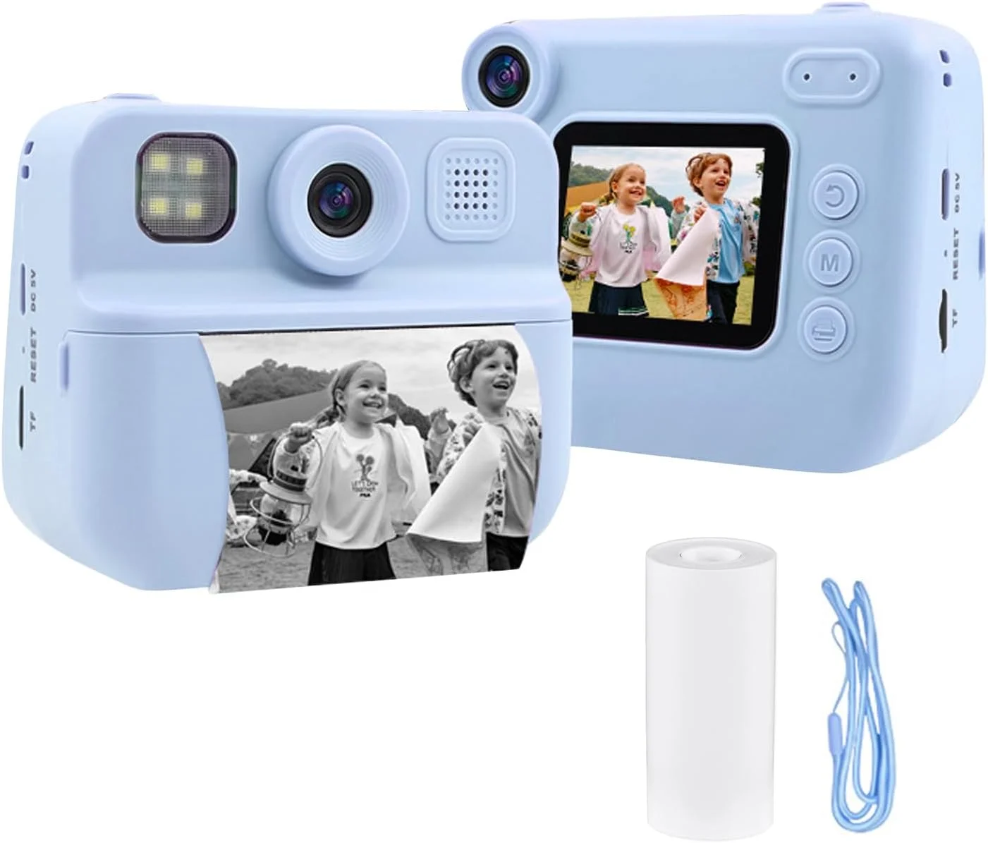 دوربین دیجیتال کودکان فاباتر، دوربین فوری 1080P با قابلیت عکس و فیلم، هدیه تولد برای پسران و دختران (آبی)