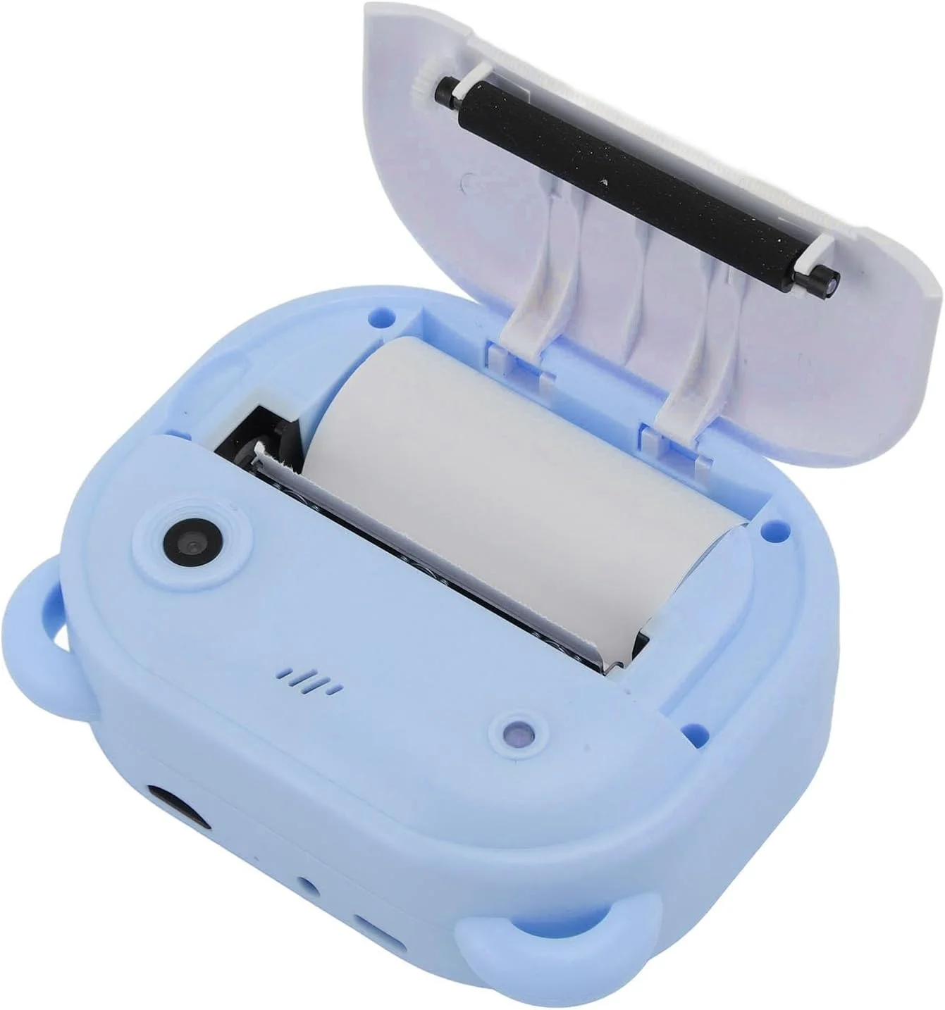 دوربین فوری چاپ حرارتی 24 مگاپیکسل 1080P چند منظوره به همراه کارت حافظه 32 گیگابایتی برای تولد کودکان (آبی)