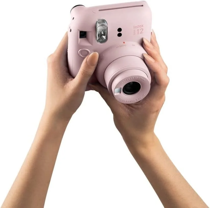 دوربین فوری فوجی فیلم Instax Mini 12 - صورتی شکوفه ای + 2 بسته فیلم