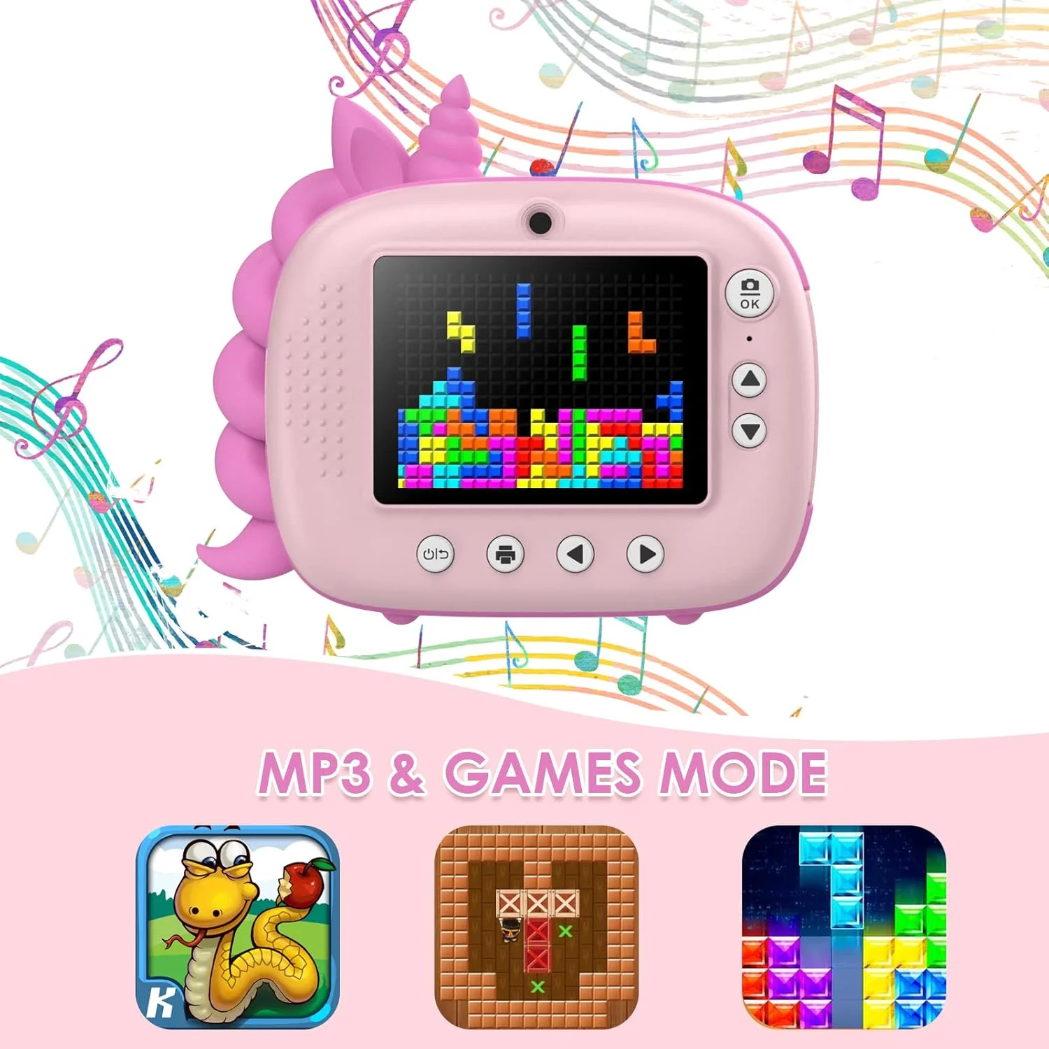 دوربین چاپ فوری کودکانه، دوربین دیجیتال سلفی برای کودکان به همراه کاغذ چاپ و کارت 32 گیگابایتی، فیلمبرداری 2.5K و دوربین چاپ فوری با قلم های رنگی برای DIY، هدیه سرگرم کننده برای دختران و پسران 3 تا 12 ساله (صورتی) دوربین چاپ فوری کودکانه، دوربین دیجیتال سلفی برای کودکان به همراه کاغذ چاپ و کارت 32 گیگابایتی، فیلمبرداری 2.5K و دوربین چاپ فوری با قلم های رنگی برای DIY، هدیه سرگرم کننده برای دختران و پسران 3 تا 12 ساله (صورتی)