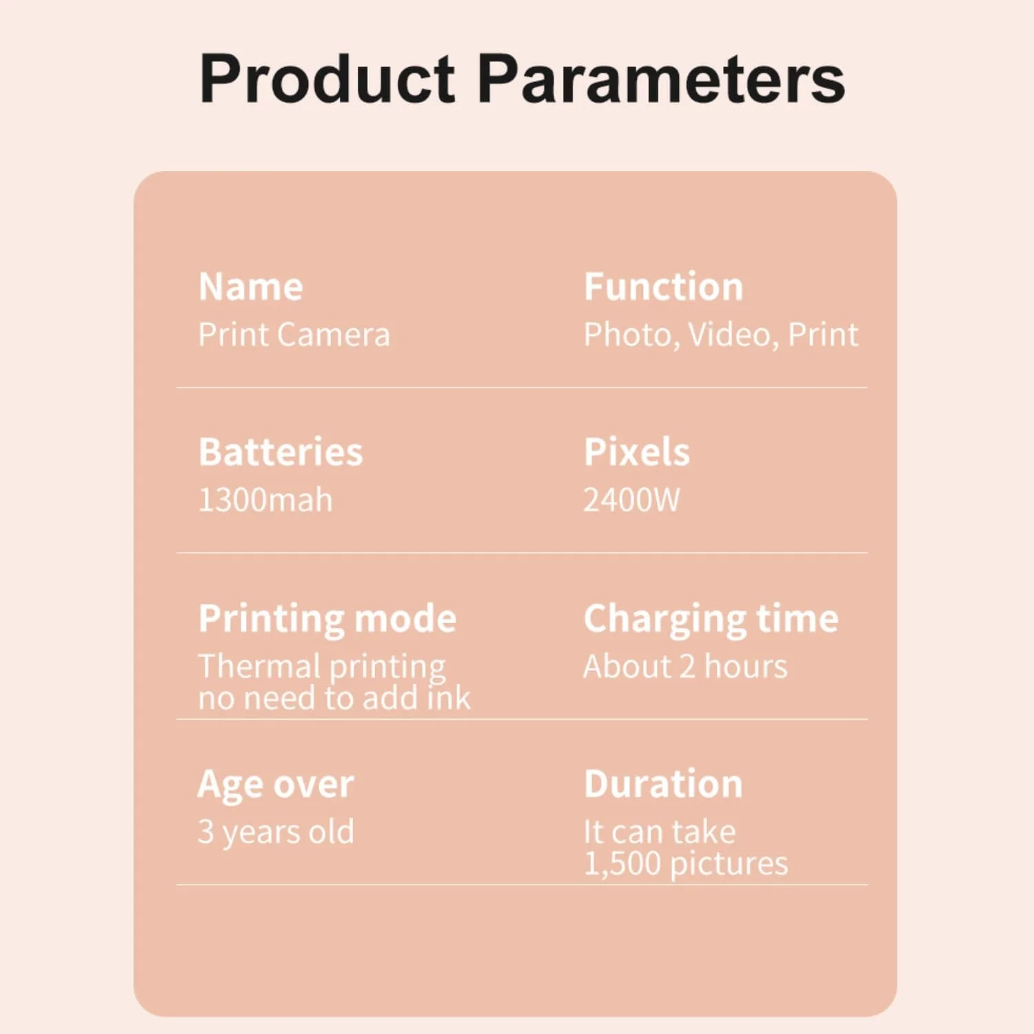دوربین کودکانه هلمی، دوربین فوری برای کودکان، لنز دوگانه، دوربین دیجیتال، صفحه نمایش 2 اینچی 1080P، 3 رول کاغذ حرارتی دوربین کودکانه هلمی، دوربین فوری برای کودکان، لنز دوگانه، دوربین دیجیتال، صفحه نمایش 2 اینچی 1080P، 3 رول کاغذ حرارتی