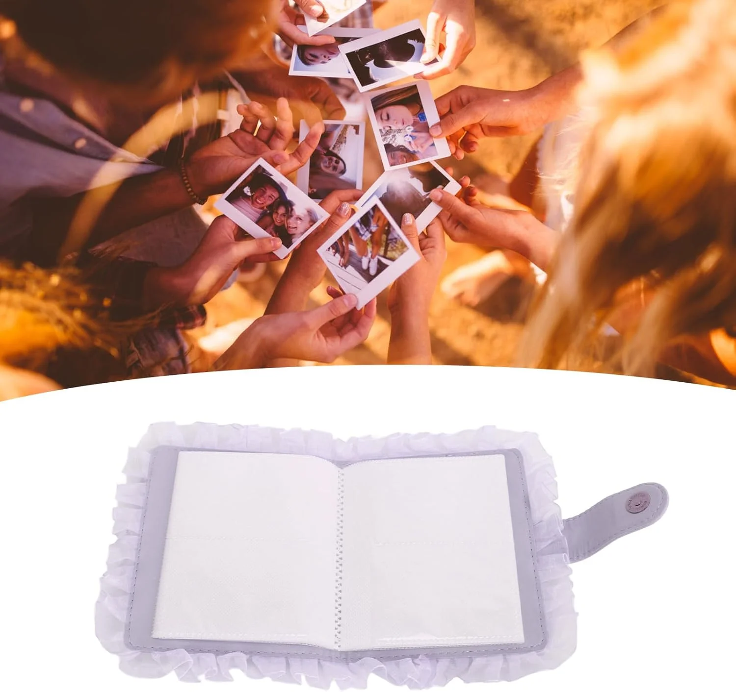 آلبوم عکس فوری هافی، چند منظوره، 64 جیب، جهانی، قابل حمل، آلبوم عکس فیلم با قابلیت مشاهده آسان، کتاب برای نمایش (بنفش)