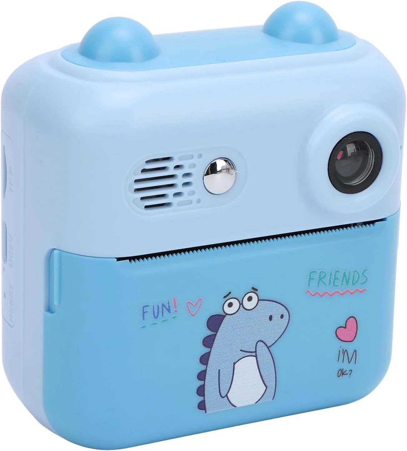 دوربین فوری، دوربین فوری 50 مگاپیکسلی، دوربین فوری 50 مگاپیکسل 1080P با زوم دیجیتال 16 برابر و صفحه نمایش 2.4 اینچی HD IPS محافظ چشم 1000 میلی آمپر ساعتی برای مسافرت (آبی)