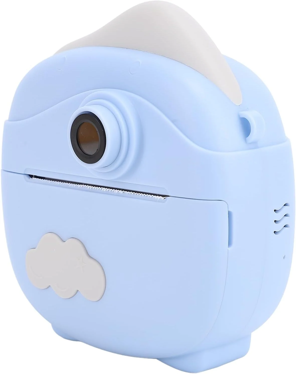 دوربین چاپ فوری، صفحه نمایش 2.4 اینچی 12 مگاپیکسلی، دوربین دیجیتال چاپ فوری FHD با زوم 800 میلی آمپر ساعتی حرارتی برای سلفی مسافرتی دختران و پسران (آبی)