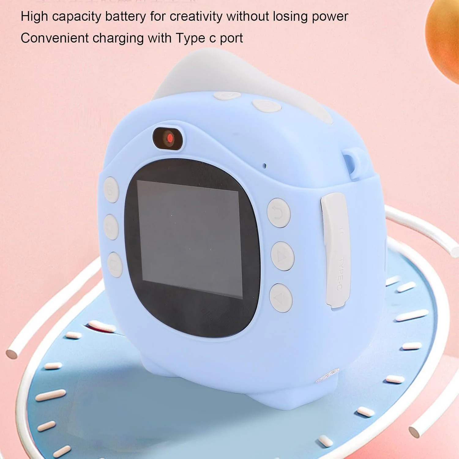 دوربین چاپ فوری، صفحه نمایش 2.4 اینچی 12 مگاپیکسلی، دوربین دیجیتال چاپ فوری FHD با زوم 800 میلی آمپر ساعتی حرارتی برای سلفی مسافرتی دختران و پسران (آبی) دوربین چاپ فوری، صفحه نمایش 2.4 اینچی 12 مگاپیکسلی، دوربین دیجیتال چاپ فوری FHD با زوم 800 میلی آمپر ساعتی حرارتی برای سلفی مسافرتی دختران و پسران (آبی)