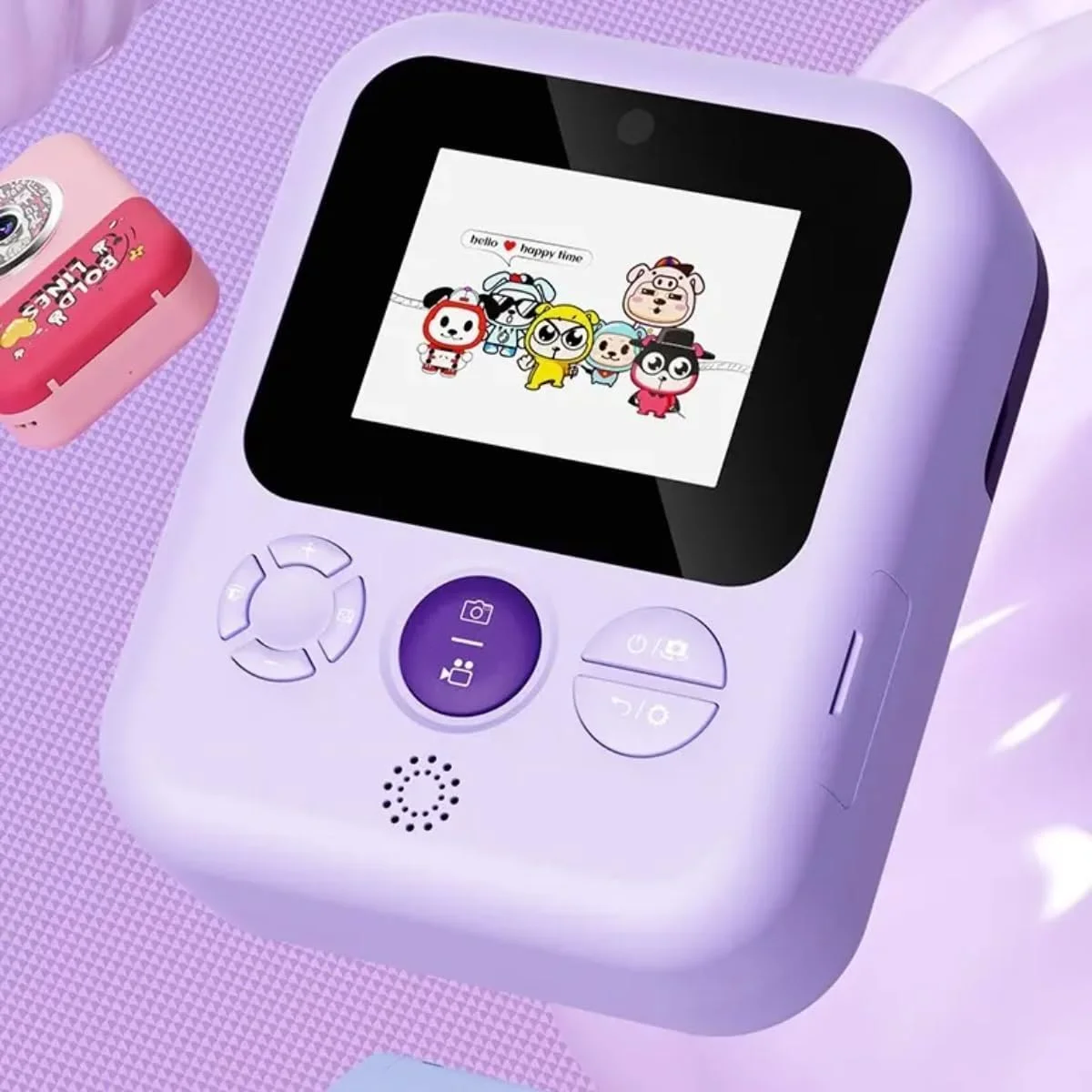 دوربین دیجیتال فوری کودکانه با کاغذ چاپ، دوربین ویدیویی 40 مگاپیکسلی سلفی کودکانه، دوربین اسباب بازی کودکانه، دوربین فیلمبرداری کودکانه با صفحه نمایش 2.4 اینچی و کارت TF 32 گیگابایتی