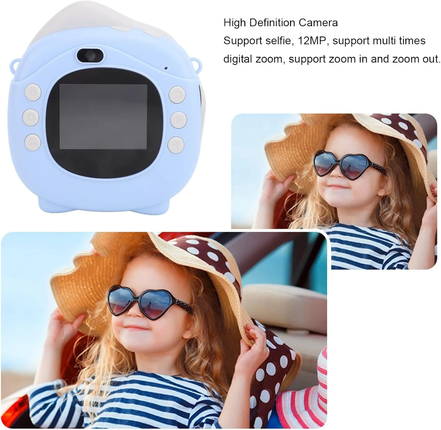دوربین چاپ فوری، صفحه نمایش 2.4 اینچی 12 مگاپیکسلی، دوربین دیجیتال چاپ فوری FHD با زوم 800 میلی آمپر ساعتی حرارتی برای سلفی مسافرتی دختران و پسران (آبی) دوربین چاپ فوری، صفحه نمایش 2.4 اینچی 12 مگاپیکسلی، دوربین دیجیتال چاپ فوری FHD با زوم 800 میلی آمپر ساعتی حرارتی برای سلفی مسافرتی دختران و پسران (آبی)