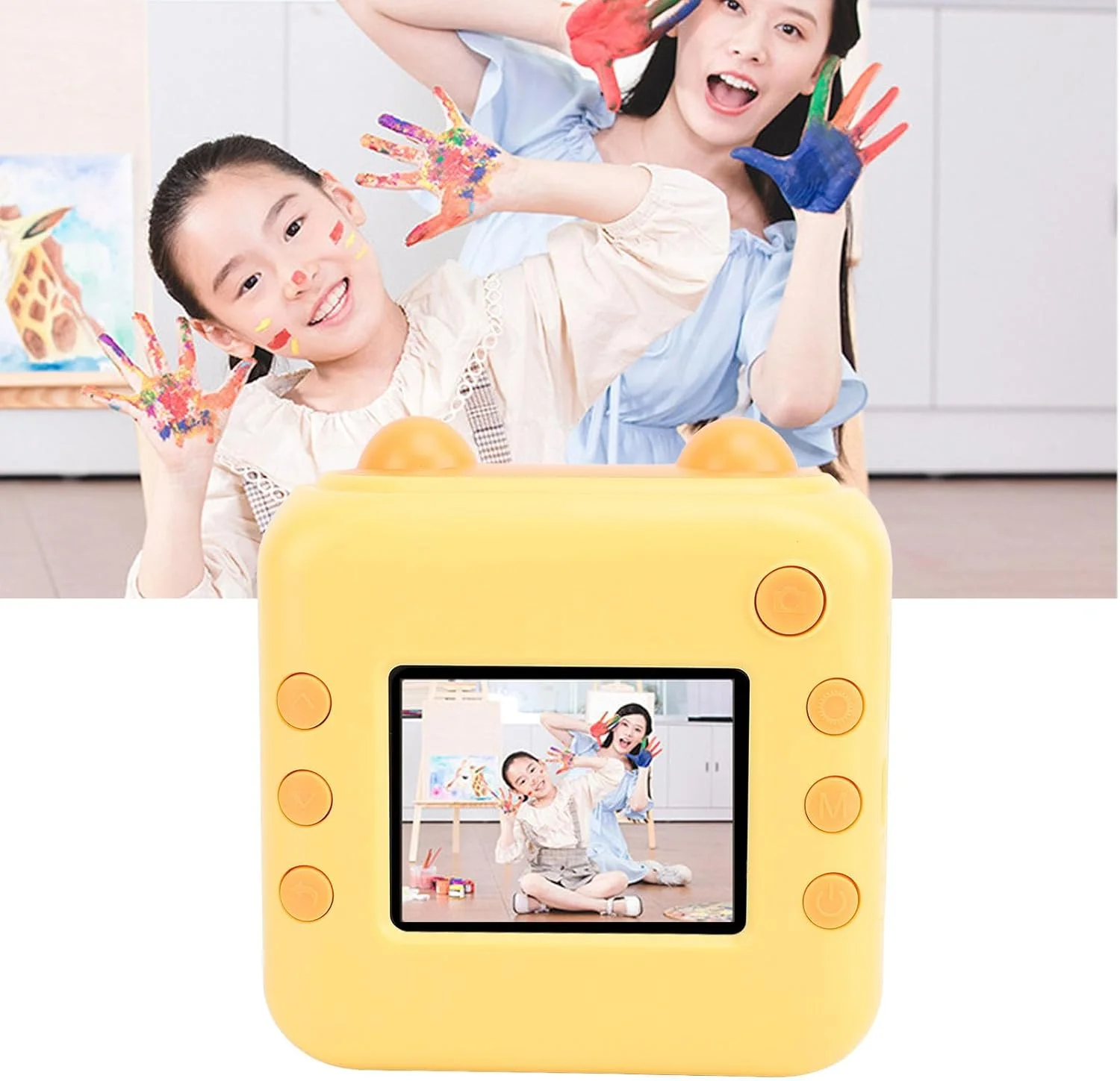 دوربین چاپ فوری، دوربین چاپ فوری کودکان 1080P با صفحه نمایش 2.4 اینچی، دوربین دیجیتال چاپ فوری، اسباب بازی دوربین سلفی دیجیتال کودکان، دوربین فیلمبرداری زوم دیجیتال برای کودکان نوپا