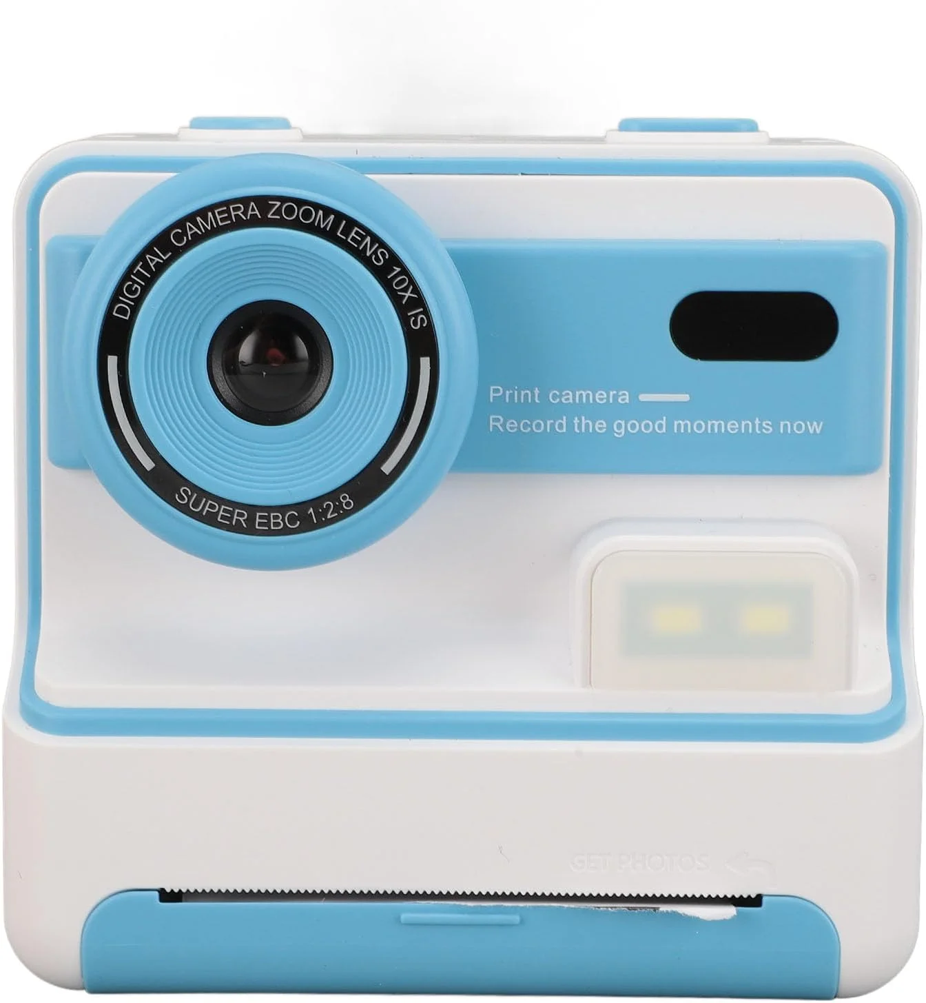 دوربین چاپ فوری کودکان، دوربین های فوری کودکان 1080P، زوم دیجیتال 16X با کیفیت 48 مگاپیکسل، عملکرد زمان بندی فلاش، لنز دوگانه، صفحه نمایش 2.4 اینچی، دوربین عکس و فیلم، باتری 1200mAh (آبی)