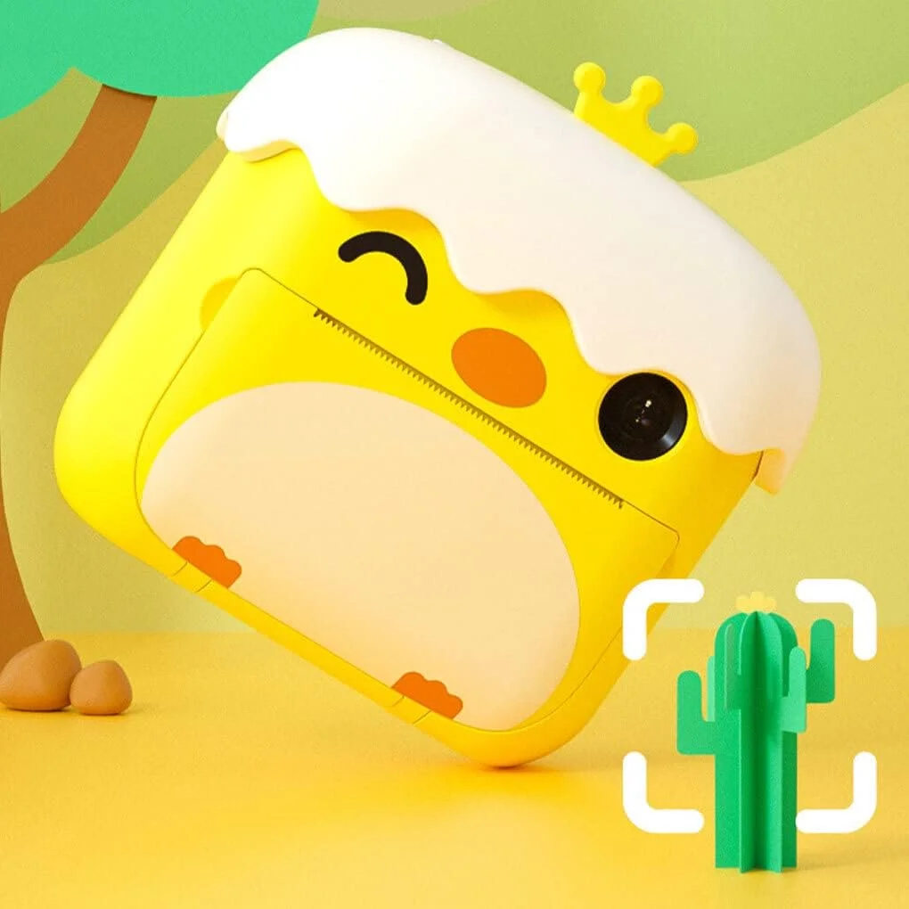 دوربین چاپ فوری، دوربین های چاپ عکس و فیلم 1080P، دوربین دیجیتال دو لنز با قابلیت چاپ، هدیه تولد برای کودک، مدل 4