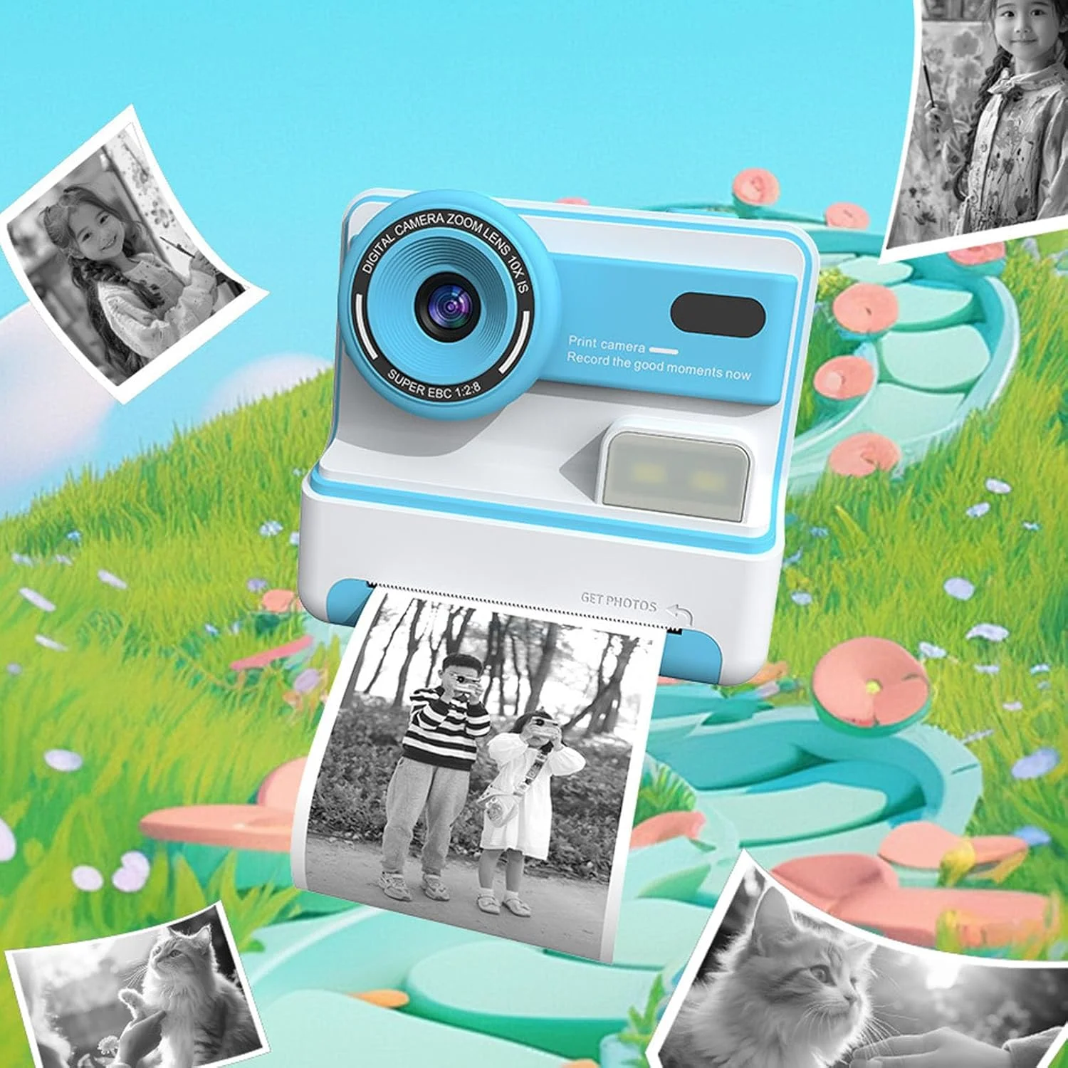 دوربین چاپ فوری کودکان، دوربین های فوری کودکان 1080P، زوم دیجیتال 16X با کیفیت 48 مگاپیکسل، عملکرد زمان بندی فلاش، لنز دوگانه، صفحه نمایش 2.4 اینچی، دوربین عکس و فیلم، باتری 1200mAh (آبی) دوربین چاپ فوری کودکان، دوربین های فوری کودکان 1080P، زوم دیجیتال 16X با کیفیت 48 مگاپیکسل، عملکرد زمان بندی فلاش، لنز دوگانه، صفحه نمایش 2.4 اینچی، دوربین عکس و فیلم، باتری 1200mAh (آبی)