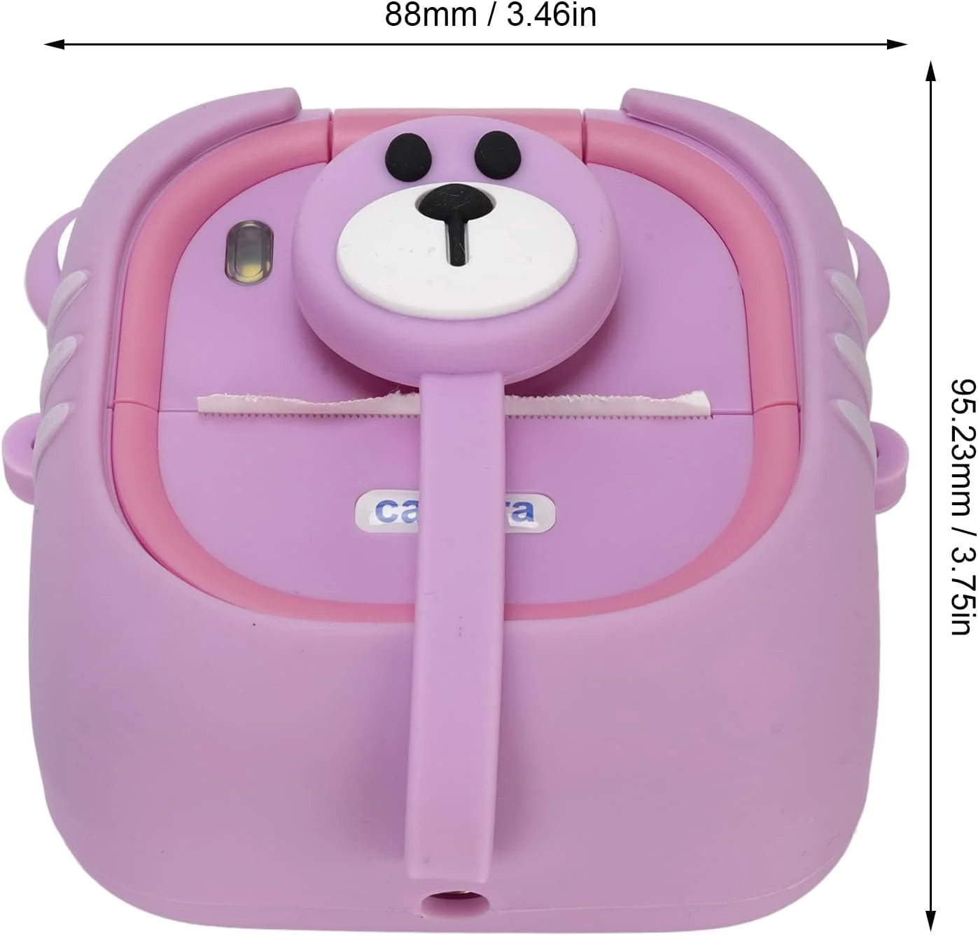 دوربین چاپ فوری کودکانه 48 مگاپیکسل 1080P، دوربین عکس و فیلم با صفحه نمایش 2.4 اینچی و لنز چرخان 180 درجه، فیلترهای متعدد، دارای بازی های داخلی