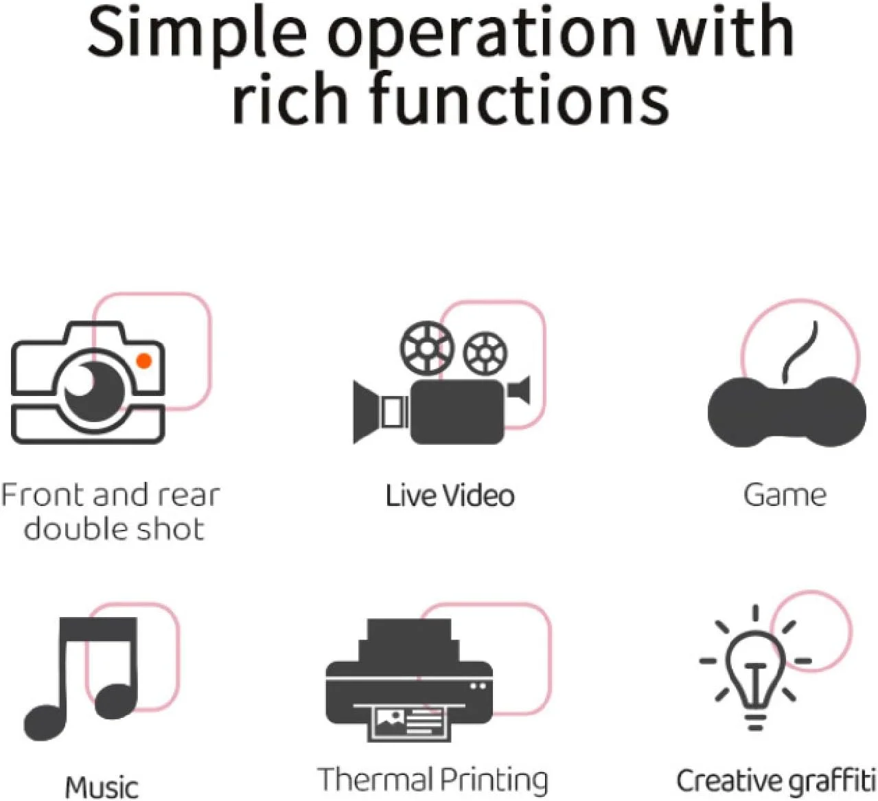 دوربین چاپ فوری، دوربین فیلمبرداری دیجیتال HD 48 مگاپیکسلی 1080P با چاپ حرارتی، شارژ Type C، باتری داخلی 1300 میلی آمپر ساعتی، برای کودکان و خانواده (آبی)