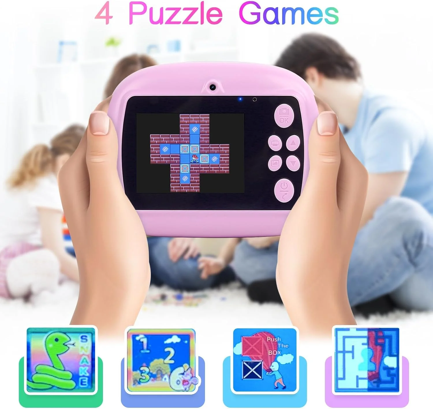 دوربین چاپ فوری کودکانه، دوربین دیجیتال 48 مگاپیکسلی کودکانه با 3 رول کاغذ چاپ و کارت 32 گیگابایتی، اسباب بازی دوربین سلفی ویدیویی 1080P برای پسران و دختران 3-12 سال، بنفش دوربین چاپ فوری کودکانه، دوربین دیجیتال 48 مگاپیکسلی کودکانه با 3 رول کاغذ چاپ و کارت 32 گیگابایتی، اسباب بازی دوربین سلفی ویدیویی 1080P برای پسران و دختران 3-12 سال، بنفش