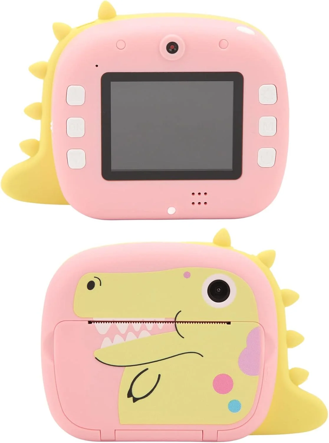دوربین چاپ فوری کودکانه، دوربین چاپ دیجیتال برای کودکان، دوربین سلفی و فیلمبرداری کودکانه با لنز دوگانه، پشتیبانی از برنامه WiFi، هدیه برای پسران و دختران 3-12 ساله برای تولد/تعطیلات