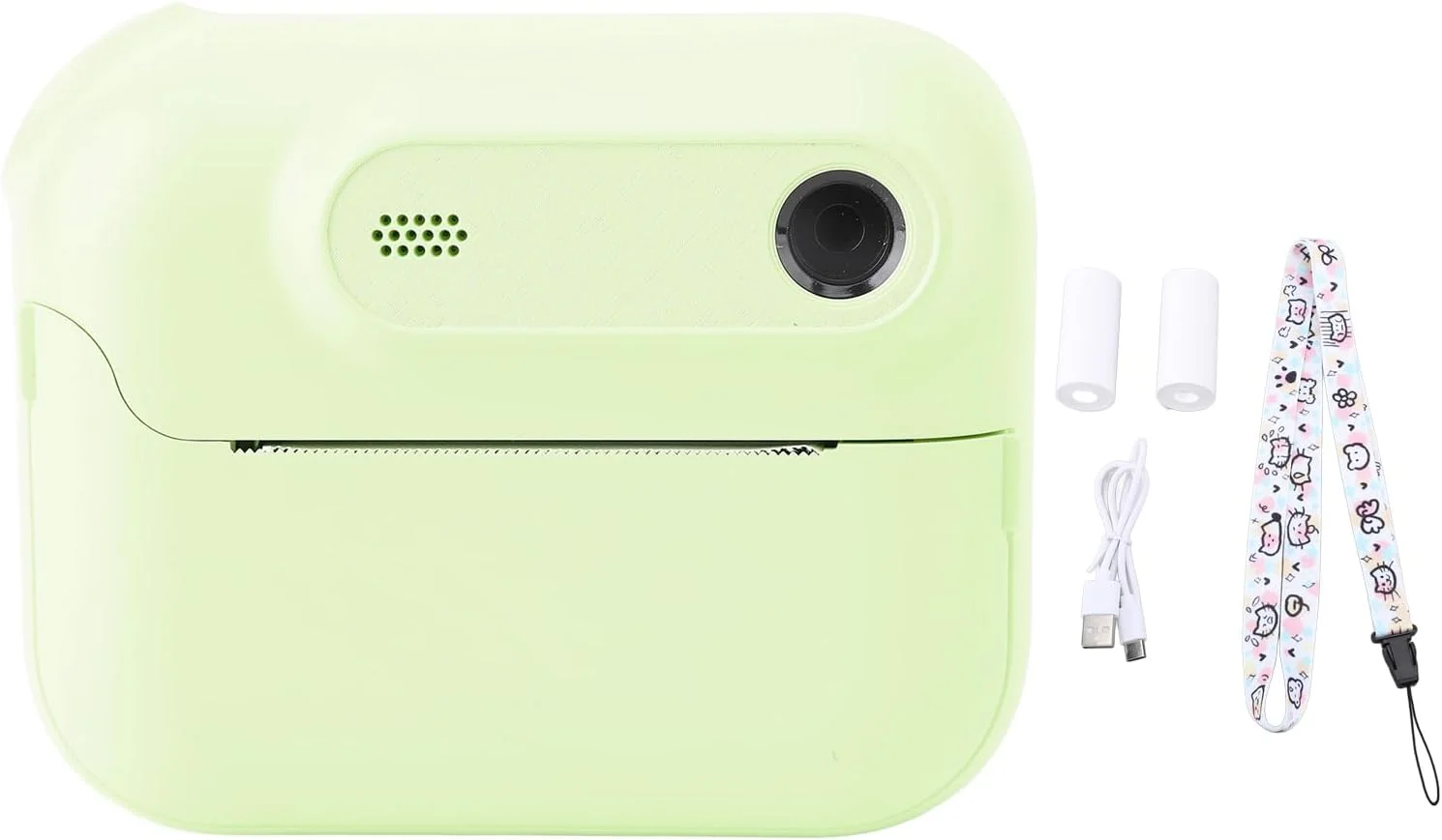 دوربین دیجیتال چاپ فوری، دوربین چاپ فوری 48 مگاپیکسلی برای کودکان، دوربین فیلمبرداری دیجیتال 1080P برای کودکان نوپا، دوربین فوری زیبا با عملکردهای بازی MP3، هدیه تولد کریسمس (سبز)