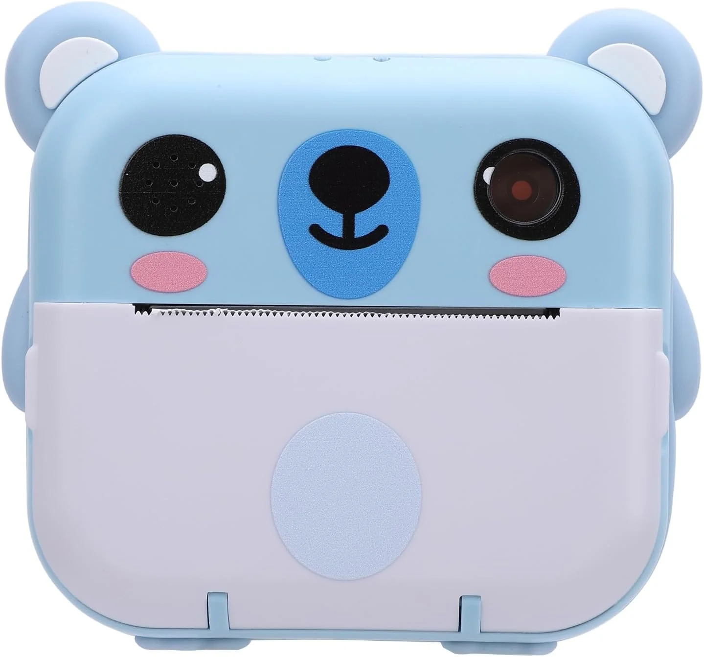 دوربین چاپ فوری کودکانه، دوربین دیجیتال 1080P با صفحه نمایش 2 اینچی TFT و کاغذ چاپ، دوربین قابل حمل کودک نوپا، اسباب بازی دوربین مسافرتی برای دختران پسران، تولد، کریسمس، تعطیلات (آبی)