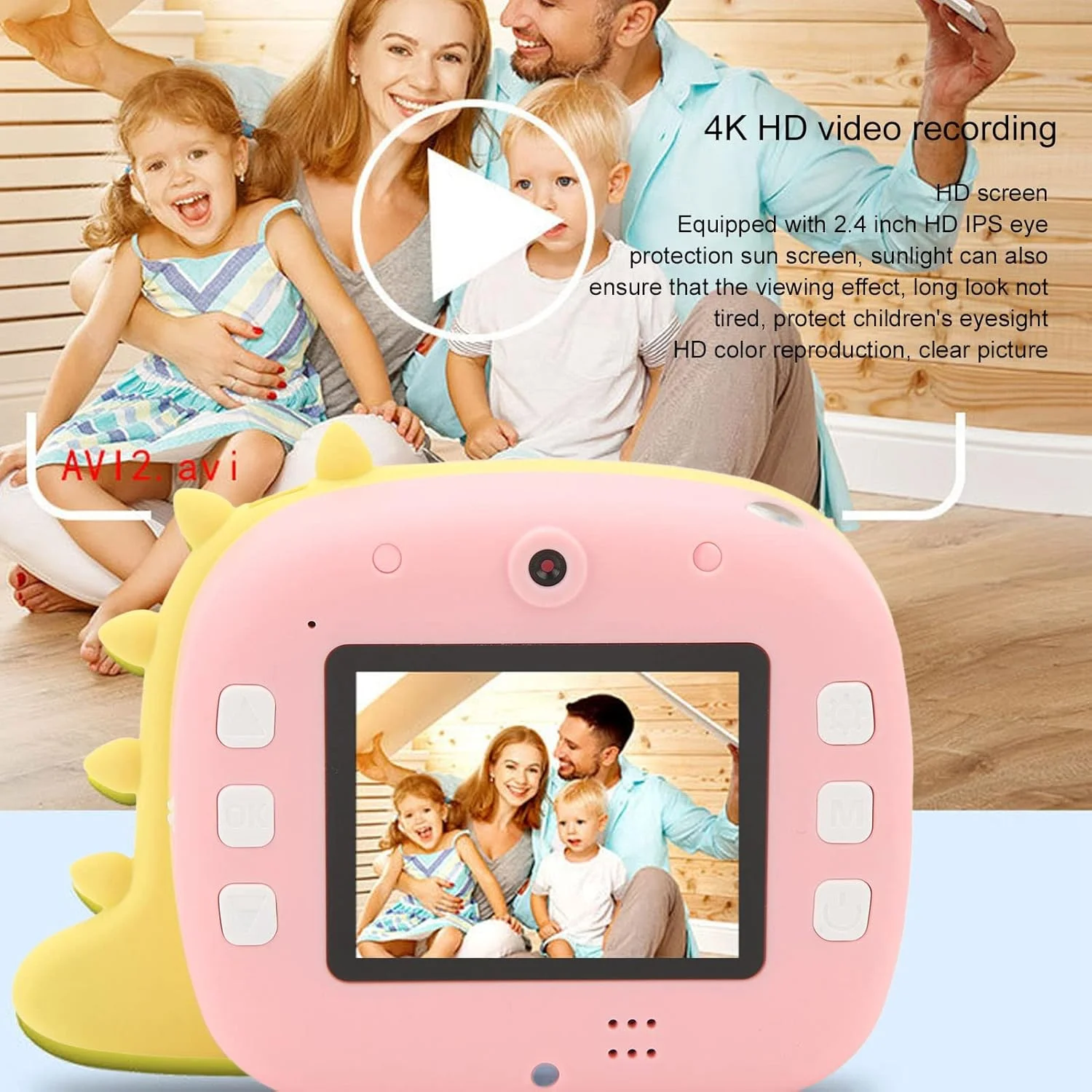 دوربین چاپ فوری کودکانه، دوربین چاپ دیجیتال برای کودکان، دوربین سلفی و فیلمبرداری کودکانه با لنز دوگانه، پشتیبانی از برنامه WiFi، هدیه برای پسران و دختران 3-12 ساله برای تولد/تعطیلات دوربین چاپ فوری کودکانه، دوربین چاپ دیجیتال برای کودکان، دوربین سلفی و فیلمبرداری کودکانه با لنز دوگانه، پشتیبانی از برنامه WiFi، هدیه برای پسران و دختران 3-12 ساله برای تولد/تعطیلات