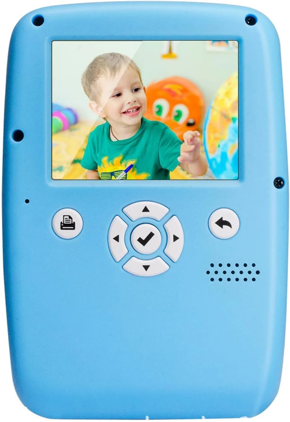 دوربین فوری با بلندگو، طرح کارتونی، فناوری چاپ حرارتی، صرفه جویی در انرژی، شارژ سریع، هدیه کودکان