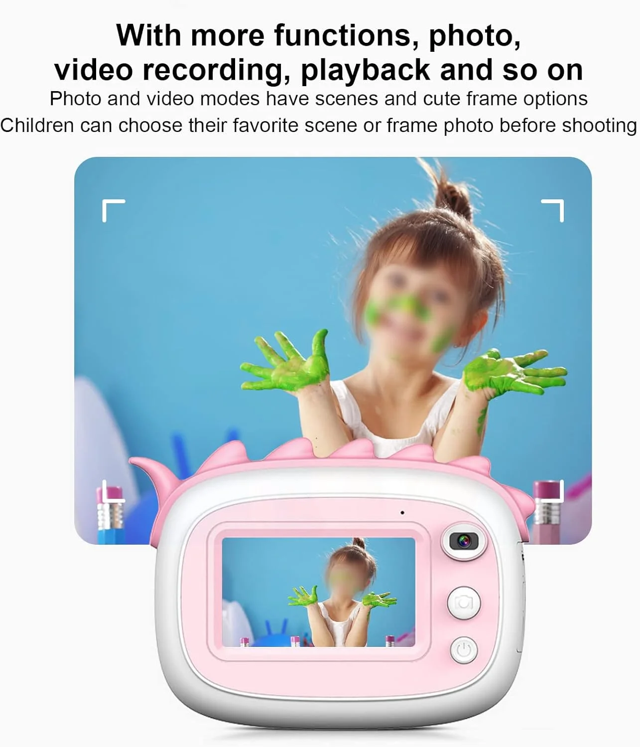 دوربین چاپ فوری A6 با صفحه نمایش 3.0 اینچی، مناسب برای کودکان 3 تا 10 سال