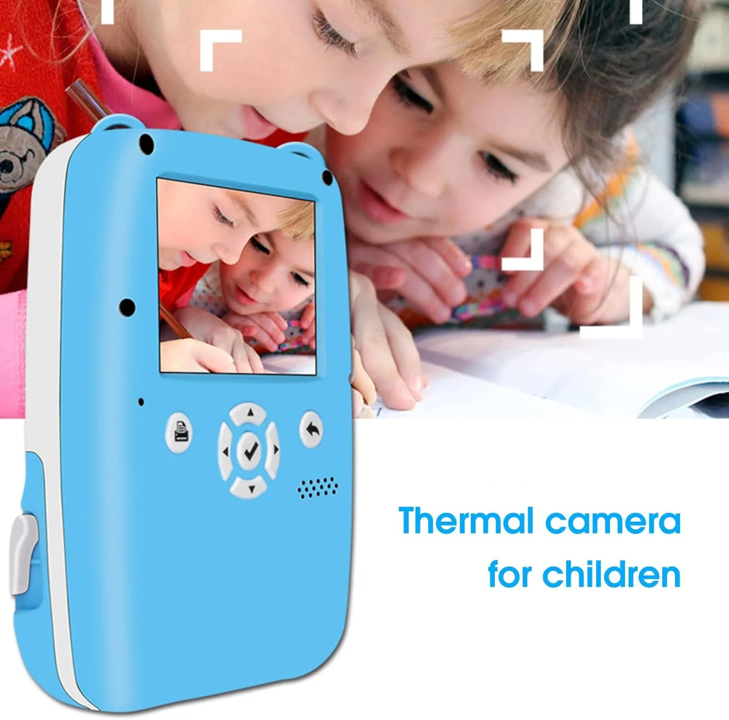 دوربین فوری با بلندگو، طرح کارتونی، فناوری چاپ حرارتی، صرفه جویی در انرژی، شارژ سریع، هدیه کودکان