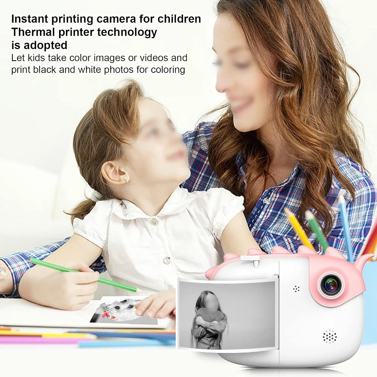 دوربین چاپ فوری KOSDFOGE ABS 3.0 اینچی A6، دوربین چند منظوره چاپ فوری کودکان برای هدیه کودکان 3 تا 10 ساله