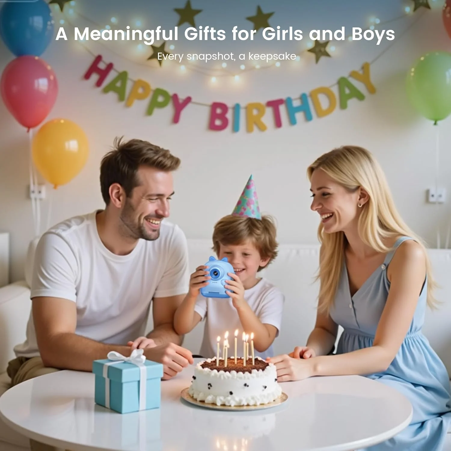 دوربین چاپ فوری کودکانه، دوربین دیجیتال کودک، هدیه تولد برای دختران 10 ساله به همراه کاغذ چاپ، اسباب بازی دخترانه برای کودکان نوپا