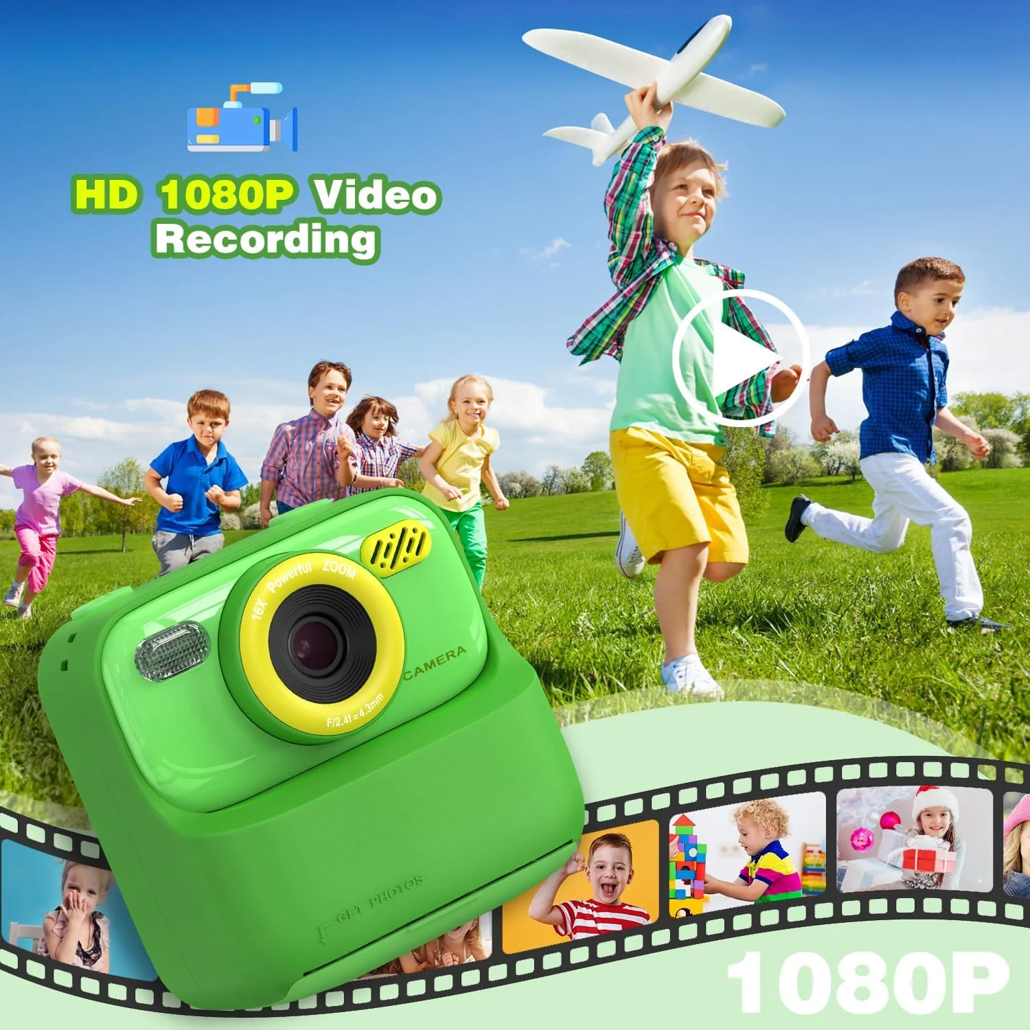 دوربین فوری کودکانه مستربیو، هدیه تولد برای دختران و پسران 3 تا 12 سال، دوربین فیلمبرداری دیجیتال اسباب بازی کودکانه با کیفیت 1080P HD دوربین فوری کودکانه مستربیو، هدیه تولد برای دختران و پسران 3 تا 12 سال، دوربین فیلمبرداری دیجیتال اسباب بازی کودکانه با کیفیت 1080P HD