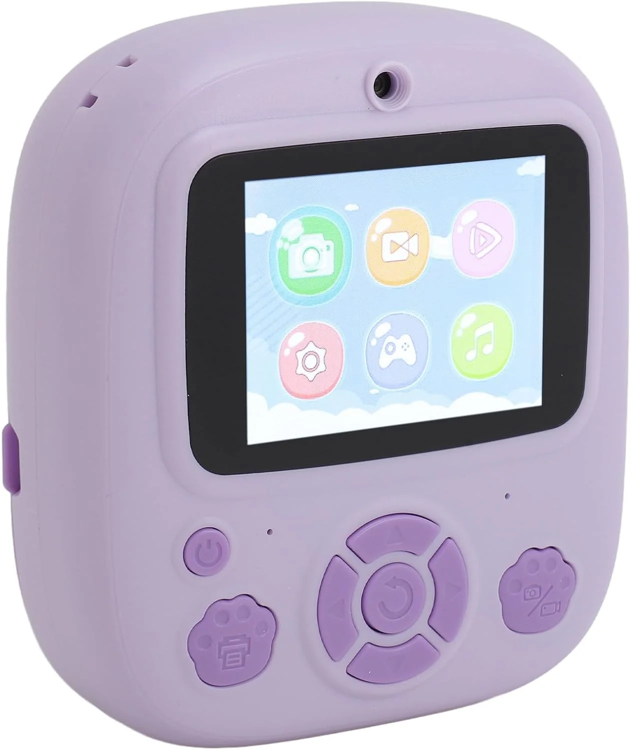 دوربین چاپ فوری کودکانه نورنسی | دوربین سلفی دیجیتال 2.4 اینچی برای کودکان | ضبط کننده ویدئو با فوکوس خودکار و زوم دیجیتال 1080P HD 8X | جشنواره