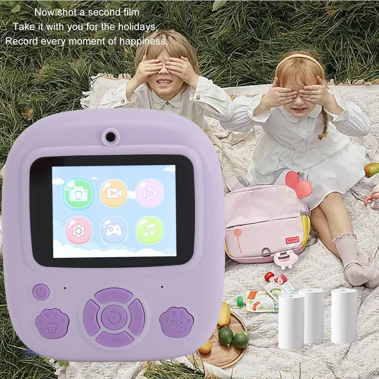 دوربین چاپ فوری کودکانه نورنسی | دوربین سلفی دیجیتال 2.4 اینچی برای کودکان | ضبط کننده ویدئو با فوکوس خودکار و زوم دیجیتال 1080P HD 8X | جشنواره دوربین چاپ فوری کودکانه نورنسی | دوربین سلفی دیجیتال 2.4 اینچی برای کودکان | ضبط کننده ویدئو با فوکوس خودکار و زوم دیجیتال 1080P HD 8X | جشنواره