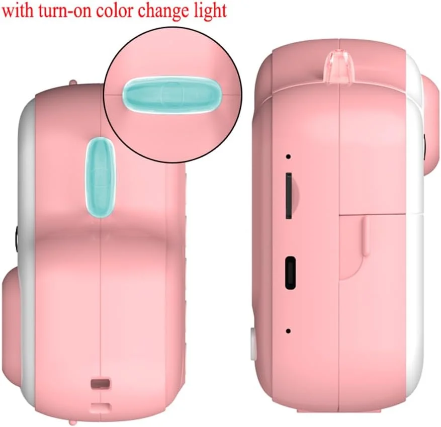 دوربین فوری چاپ حرارتی کودک پپیسکی، صفحه نمایش 2.4 اینچی، دوربین پشتی 48 مگاپیکسلی با نور RGB، پشتیبانی از تایمر، فیلمبرداری، چاپ حرارتی بدون جوهر با 3 رول کاغذ چاپ سفید + 32 گیگابایت دوربین فوری چاپ حرارتی کودک پپیسکی، صفحه نمایش 2.4 اینچی، دوربین پشتی 48 مگاپیکسلی با نور RGB، پشتیبانی از تایمر، فیلمبرداری، چاپ حرارتی بدون جوهر با 3 رول کاغذ چاپ سفید + 32 گیگابایت