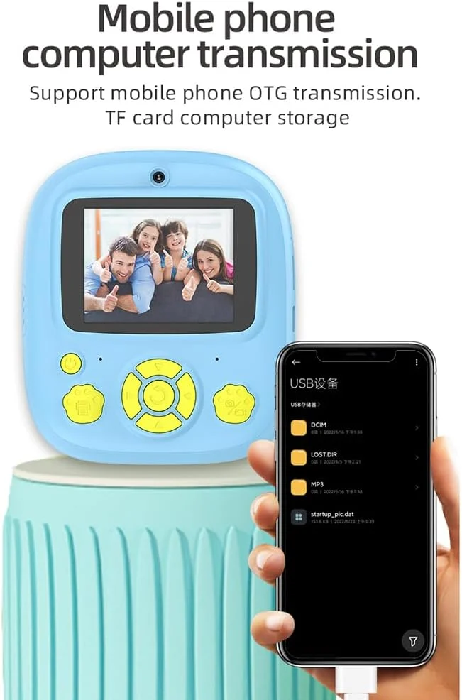 دوربین چاپ فوری حرارتی کودکان Pepisky با صفحه نمایش 2.4 اینچی، دوربین دیجیتال با قابلیت تایمر، فیلمبرداری 1080P720P، چاپ حرارتی بدون جوهر با 3 رول کاغذ چاپ سفید + کارت حافظه 32 گیگابایتی + کارت خوان دوربین چاپ فوری حرارتی کودکان Pepisky با صفحه نمایش 2.4 اینچی، دوربین دیجیتال با قابلیت تایمر، فیلمبرداری 1080P720P، چاپ حرارتی بدون جوهر با 3 رول کاغذ چاپ سفید + کارت حافظه 32 گیگابایتی + کارت خوان