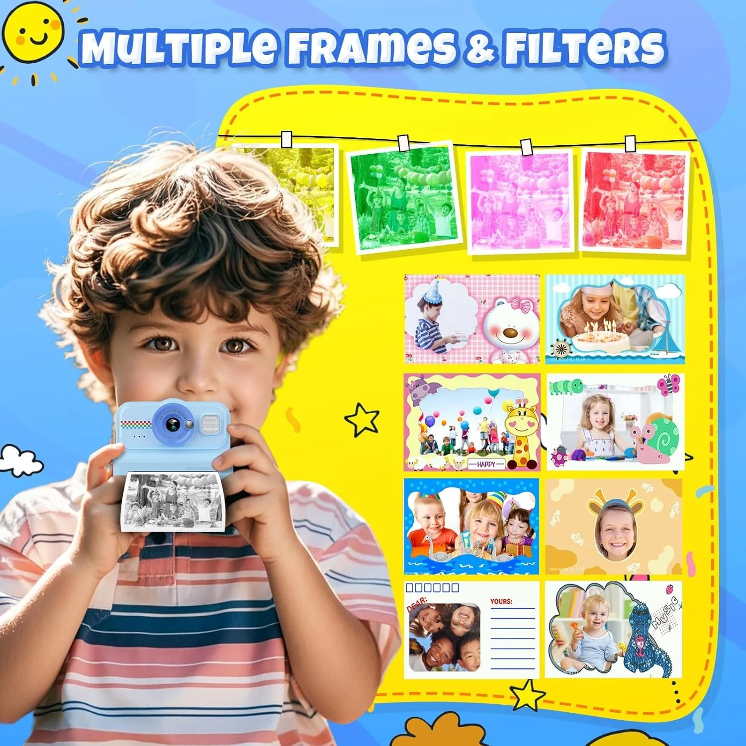 دوربین چاپ فوری کودکان PFUTURE، دوربین دیجیتال HD 1080P برای کودکان به همراه کارت 64 گیگابایتی و 3 رول کاغذ چاپ، اسباب بازی های دوربین چاپ عکس فوری هدیه برای پسران و دختران 3-14 ساله (آبی) دوربین چاپ فوری کودکان PFUTURE، دوربین دیجیتال HD 1080P برای کودکان به همراه کارت 64 گیگابایتی و 3 رول کاغذ چاپ، اسباب بازی های دوربین چاپ عکس فوری هدیه برای پسران و دختران 3-14 ساله (آبی)