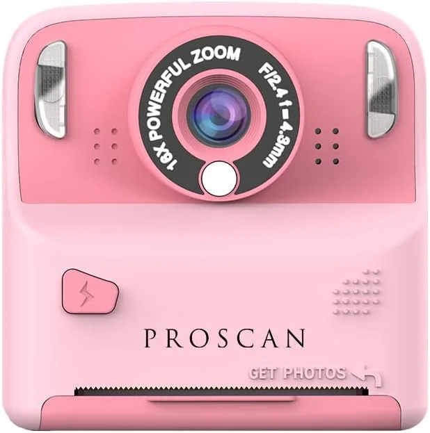 دوربین دیجیتال کودکان PROSCAN - دوربین چاپ فوری رنگی برای کودکان | دوربین های فوری که عکس برای کودکان چاپ می کنند | دوربین حرارتی چاپ فوری کودکان