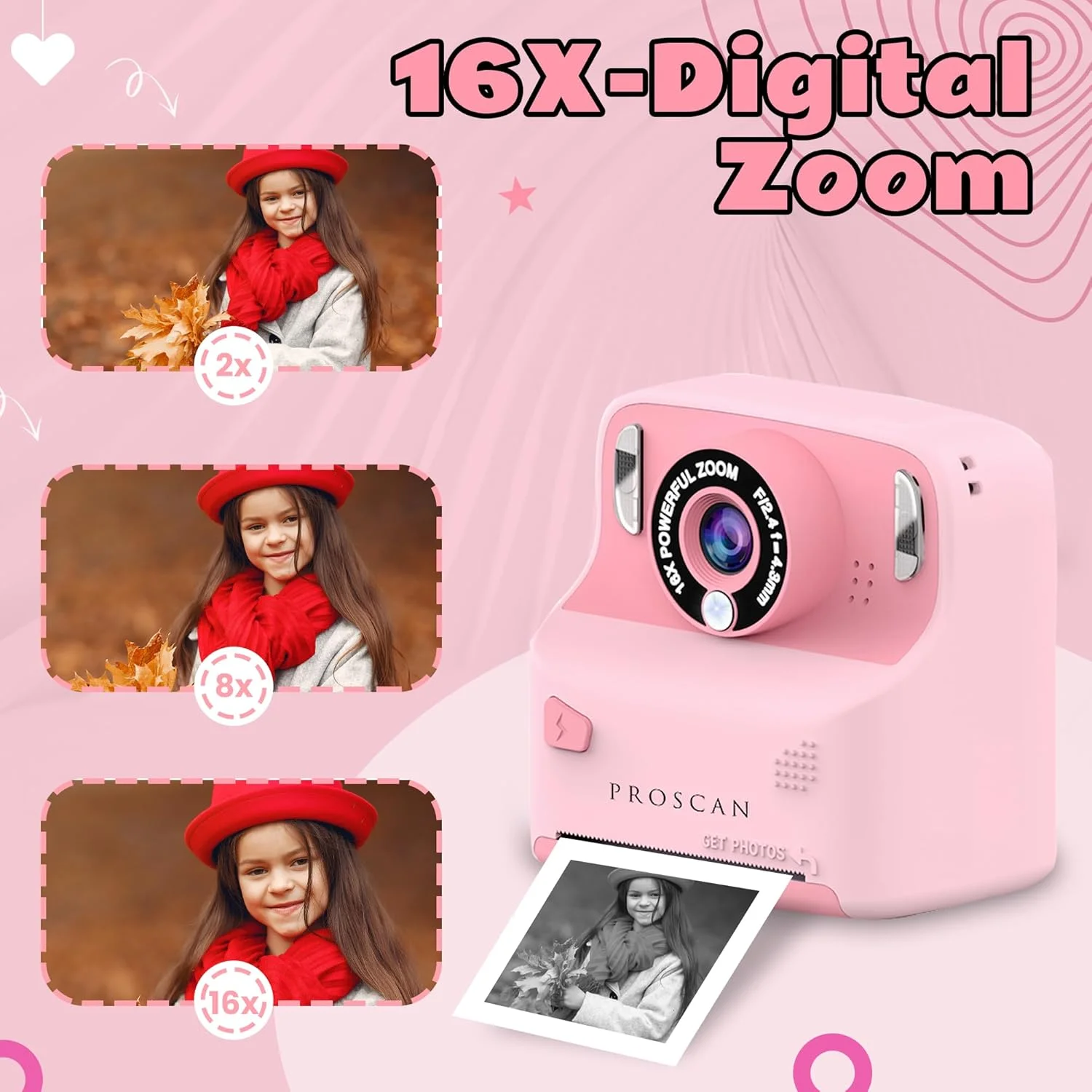 دوربین دیجیتال کودکان PROSCAN - دوربین چاپ فوری رنگی برای کودکان | دوربین های فوری که عکس برای کودکان چاپ می کنند | دوربین حرارتی چاپ فوری کودکان دوربین دیجیتال کودکان PROSCAN - دوربین چاپ فوری رنگی برای کودکان | دوربین های فوری که عکس برای کودکان چاپ می کنند | دوربین حرارتی چاپ فوری کودکان