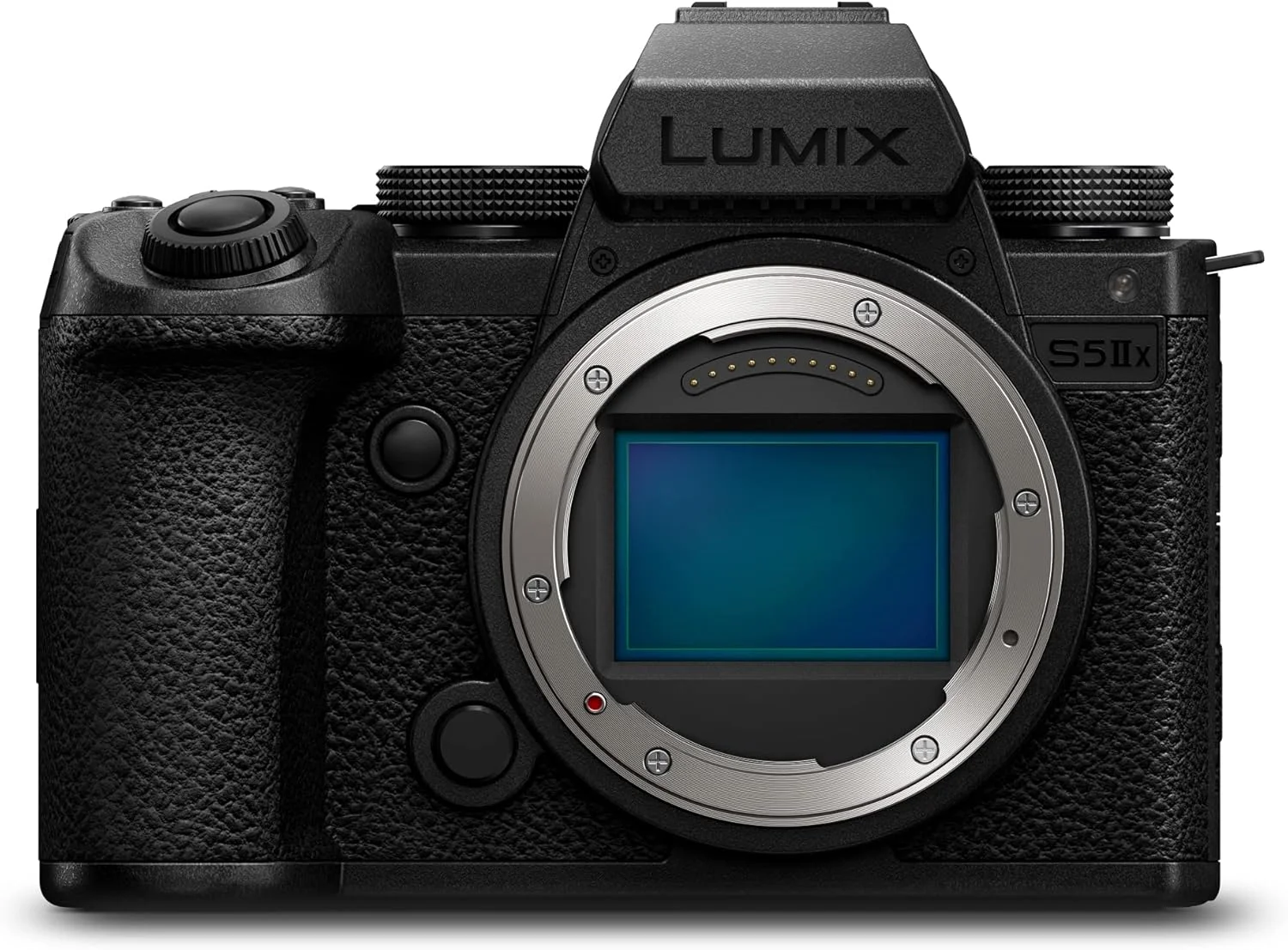 دوربین بدون آینه فول فریم پاناسونیک LUMIX S5IIX، ضبط نامحدود 6K/4K 10 بیتی، فوکوس خودکار هیبریدی فازی، Apple ProRes RAW & BRAW از طریق HDMI، ضبط USB-SSD، لرزشگیر دوگانه 5 محوره - فقط بدنه