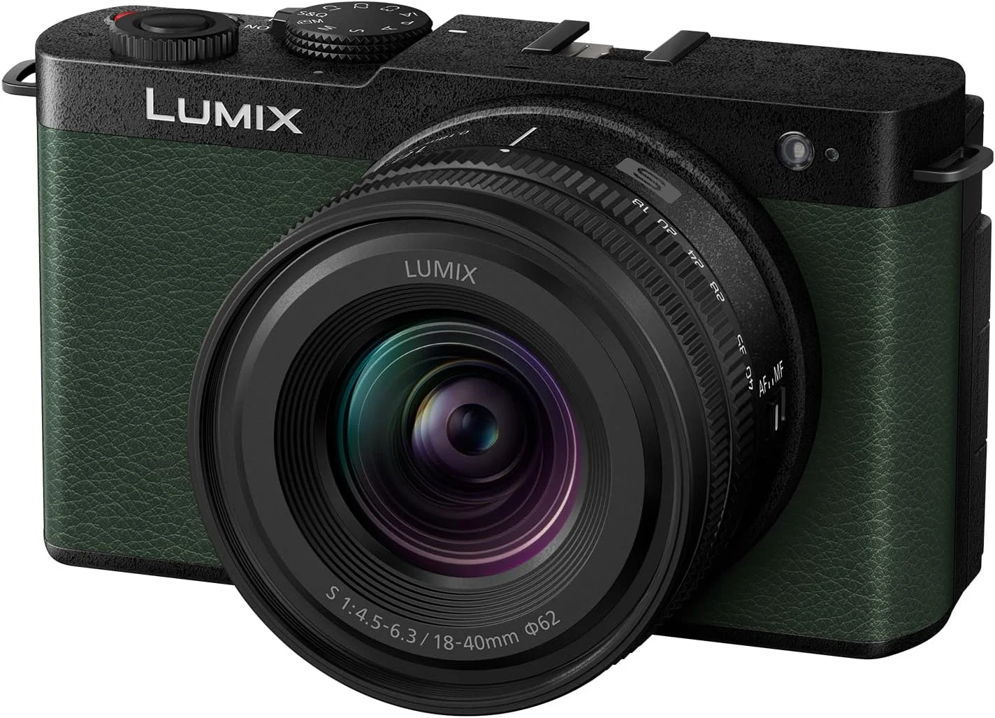 دوربین بدون آینه فول فریم پاناسونیک Lumix DC-S9NE-G مناسب ولاگینگ، 24.2 مگاپیکسل، 6K/4K، فوکوس خودکار 779 نقطه ای، تثبیت کننده تصویر، LUT، مانیتور انعطاف پذیر 180 درجه، وای فای 5 گیگاهرتز، سبز، همراه با لنز S-R1840E