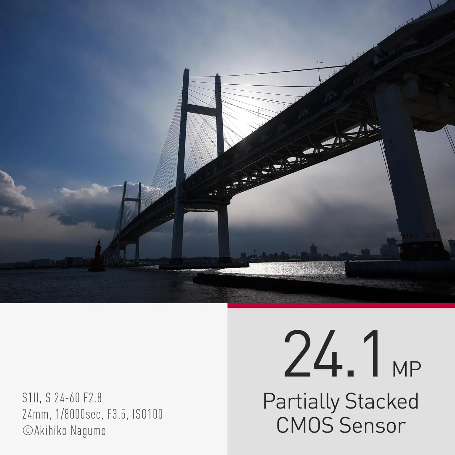 دوربین بدون آینه فول فریم پاناسونیک LUMIX S1II، 4K 120p، ویدئو 5.1K 60p Open Gate، 24 مگاپیکسل، لرزشگیر فعال، ضبط 10 بیتی 4:2:2، مانت L، مدل DC-S1M2E - فقط بدنه